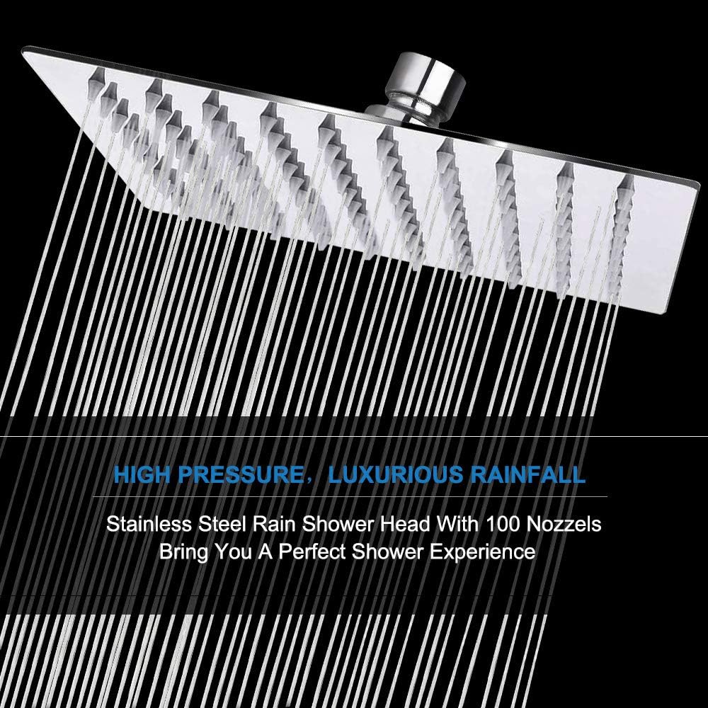 NearMoon Handheld Shower Head with 8 Inch Hose and 3 Settings