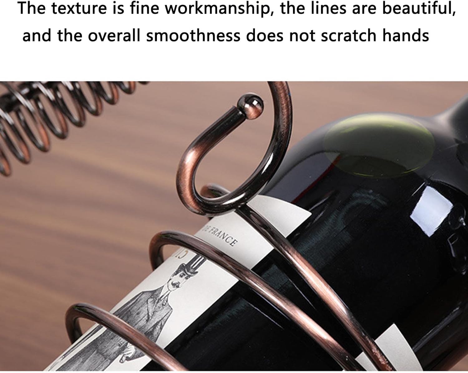 JUSHZ Wine Rack Stand Iron Art Storage Shelf