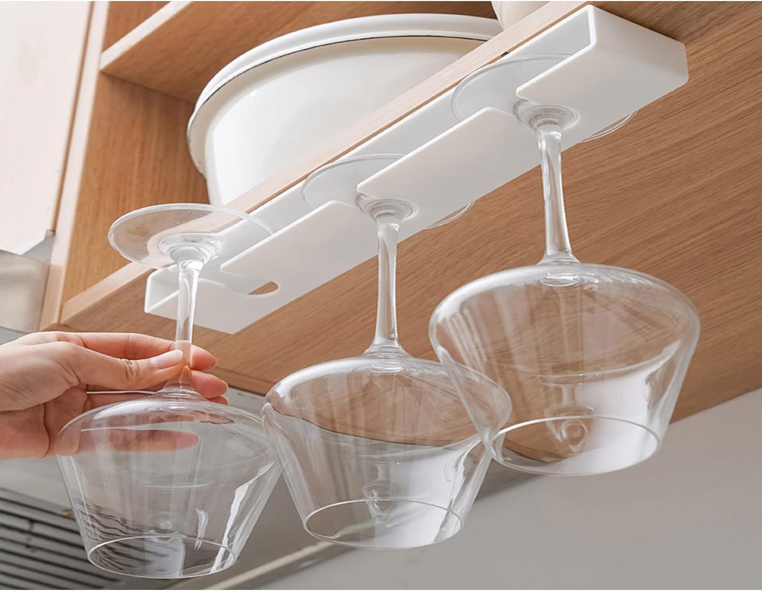 2pcs Wine Glass Holder for Kitchen Bar Restaurant