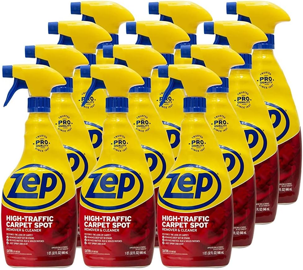 Zep High Traffic Carpet Cleaner 32 Ounces Case of 12