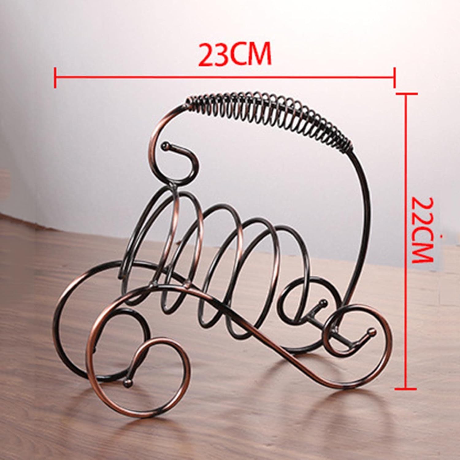 JUSHZ Wine Rack Stand Iron Art Storage Shelf