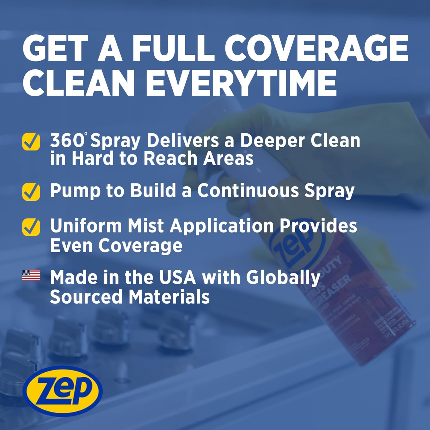 Zep Heavy Duty Citrus Degreaser Cleaner Mist 16 fl oz