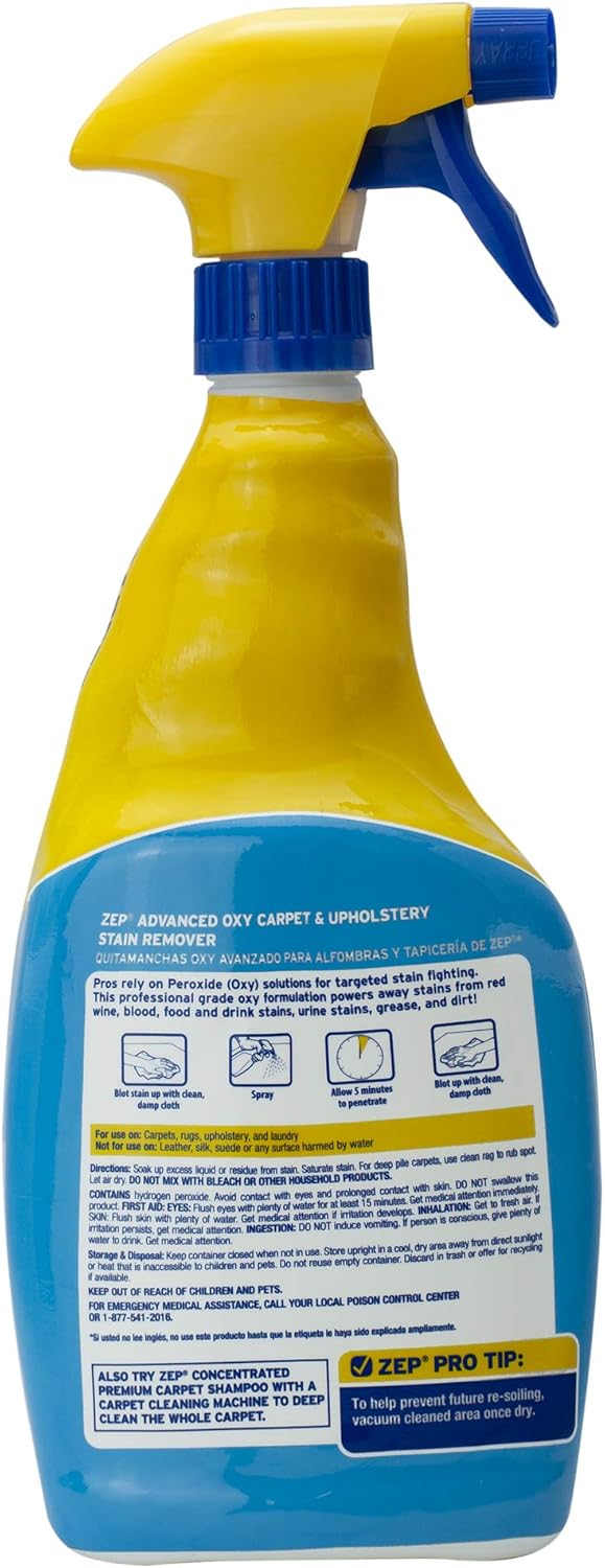 Zep ZUOXSR32 Advanced Oxy Carpet Stain Remover 32 Fl Oz