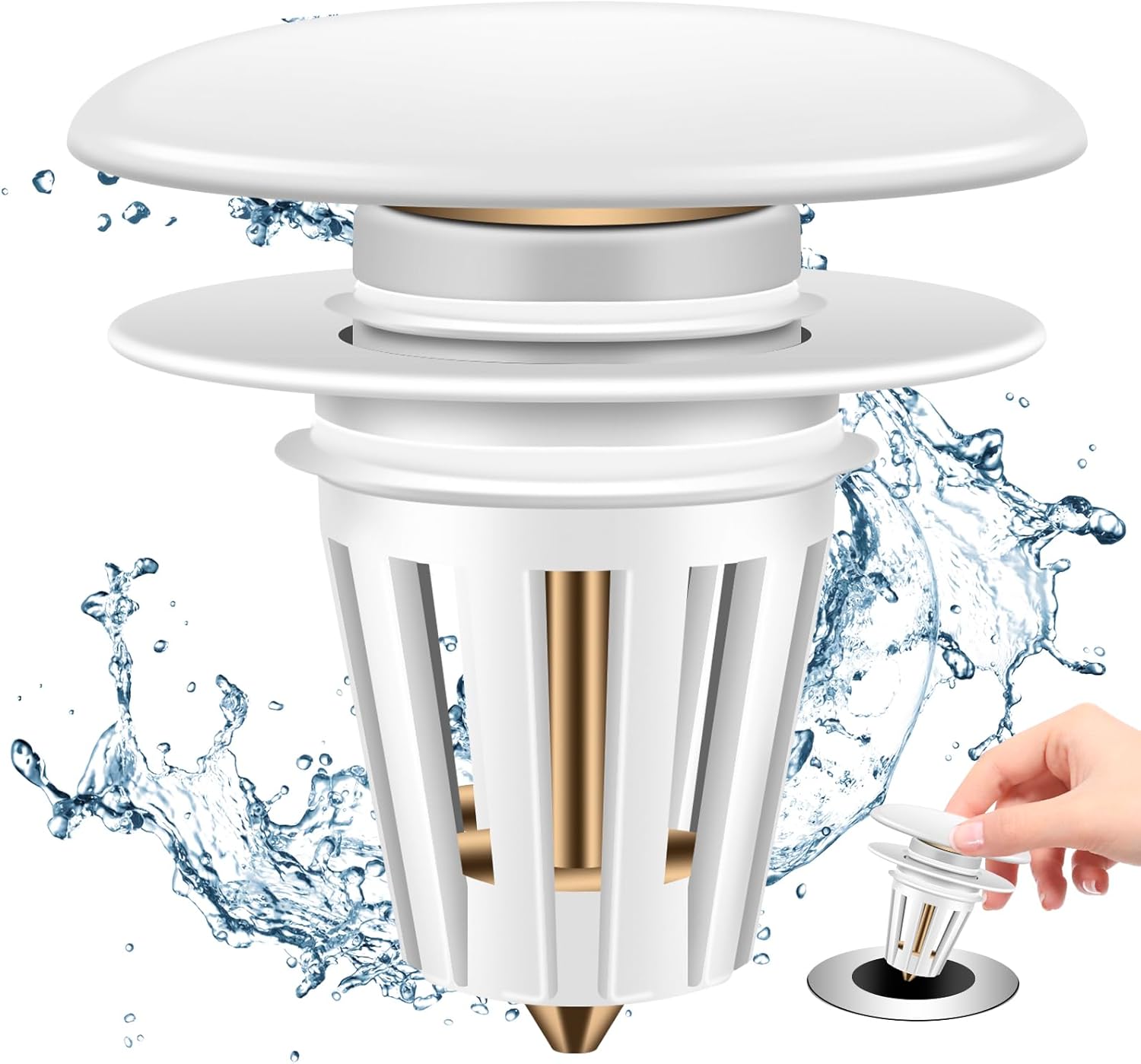 ZMyHeart Sink Drain Strainer with Hair Catcher