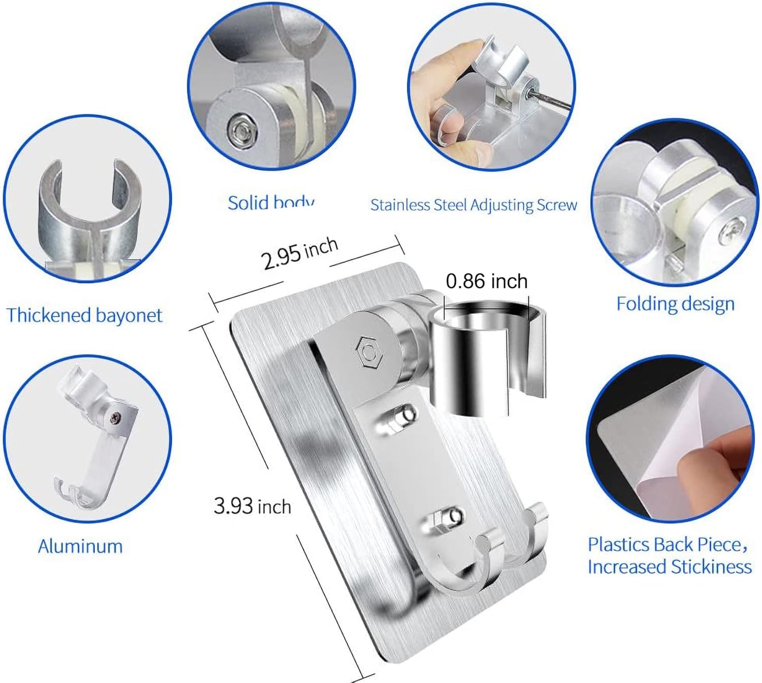 CACASO Strong Adhesive Shower Head Holder