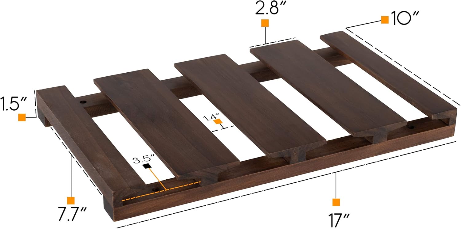 Rustic State 4 Sectional Wine Glass Rack - 12 Glasses Storage