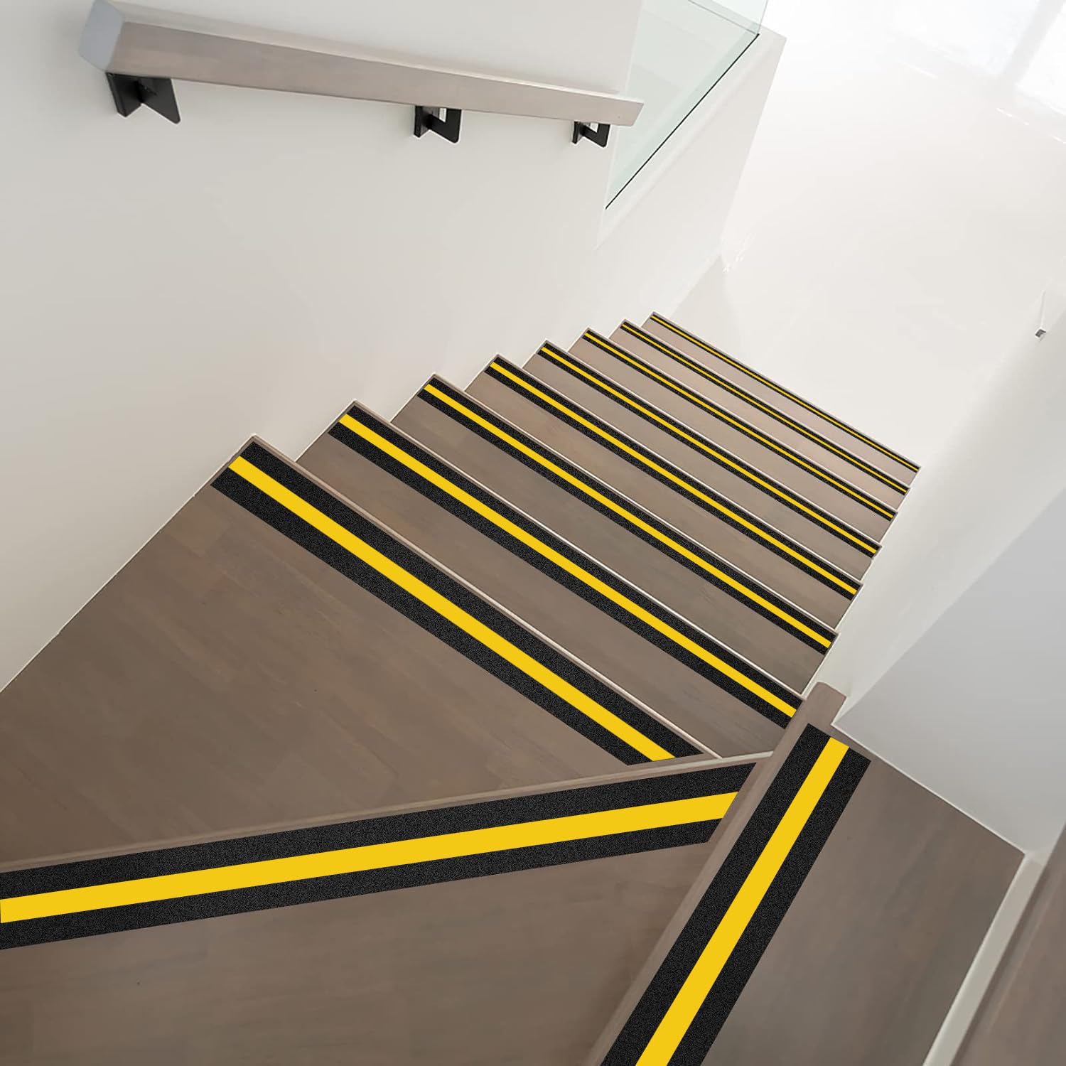 COSIMIXO 2inch x 165ft Anti Slip Tape with Reflective Stripe