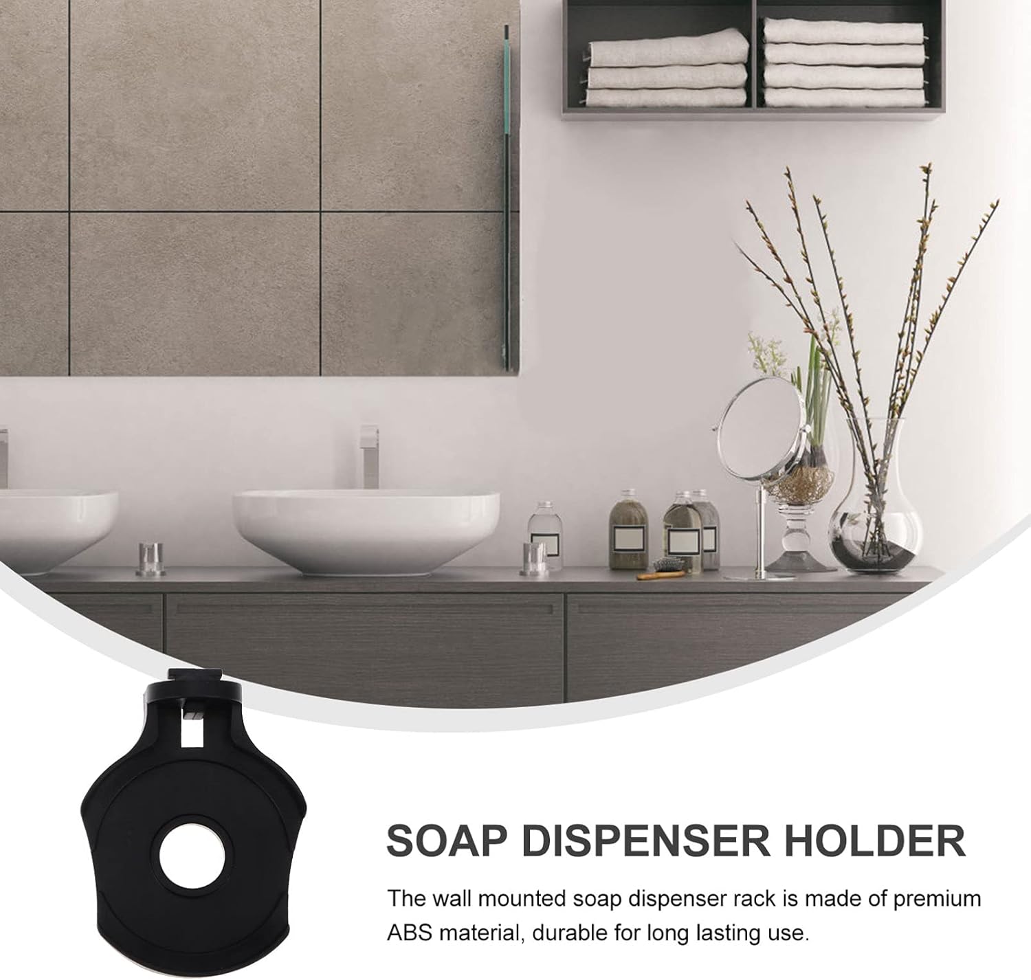 Healifty 2-Piece Wall Soap Holder for Phone Washing and Storage