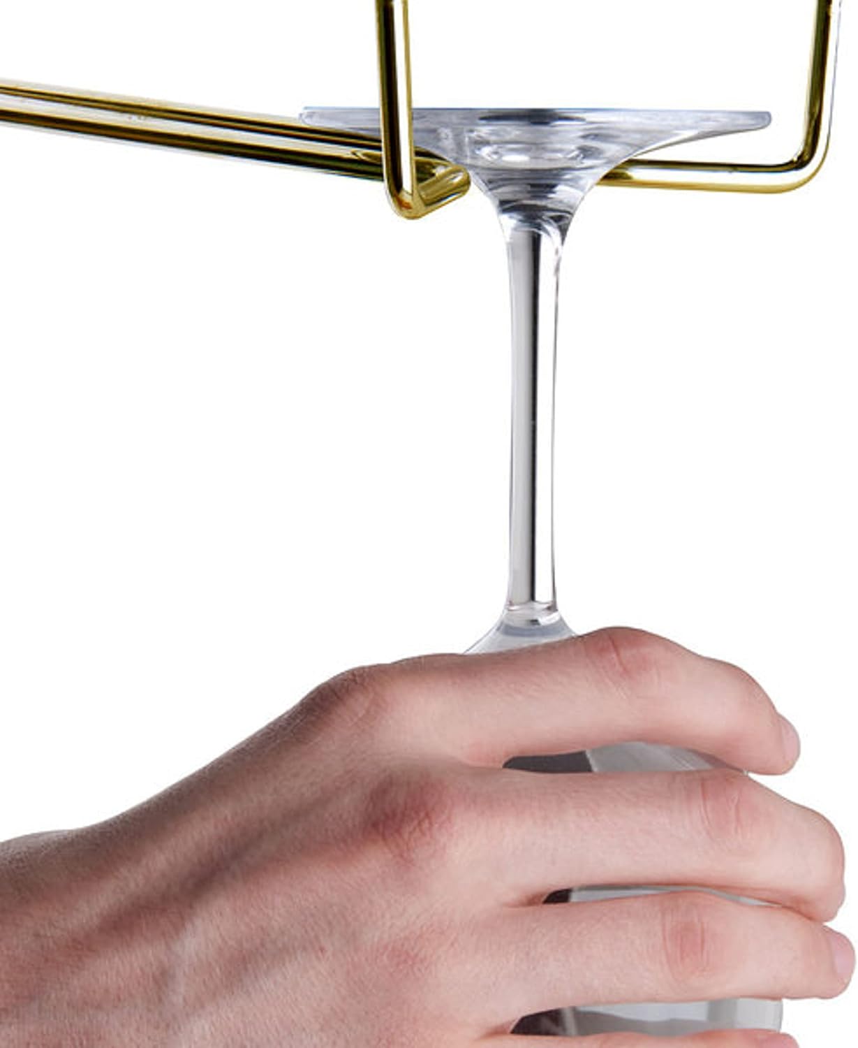 TrueCraftware 24-Inch Brass Stemware Rack Set of 2