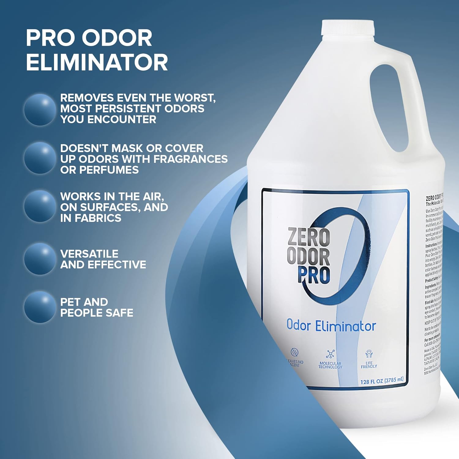 Zero Odor Pro 128oz Odor Eliminator Refill