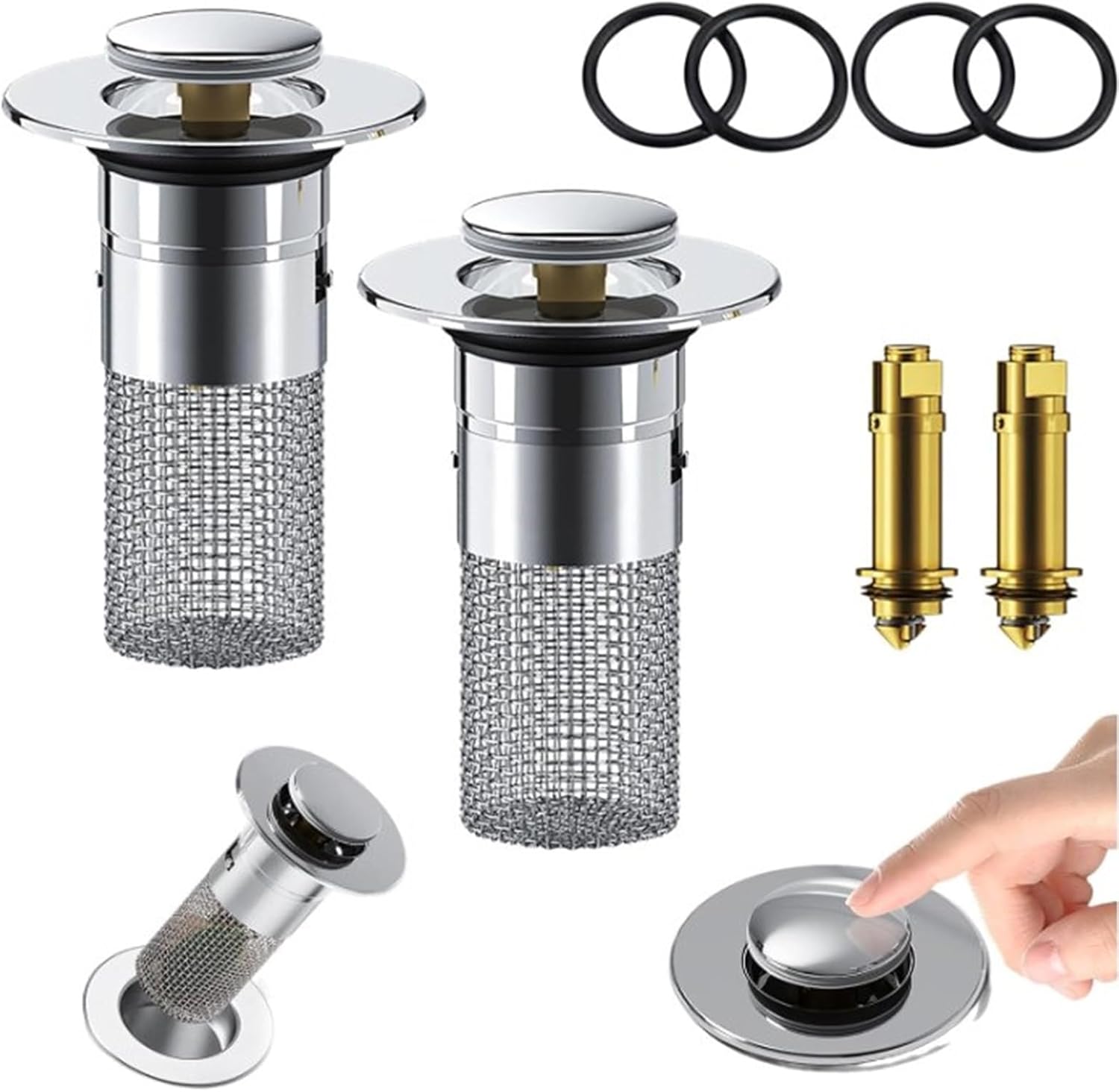 Zjclx Bathroom Sink Drain Stopper 134-145 Inch Universal Replacement