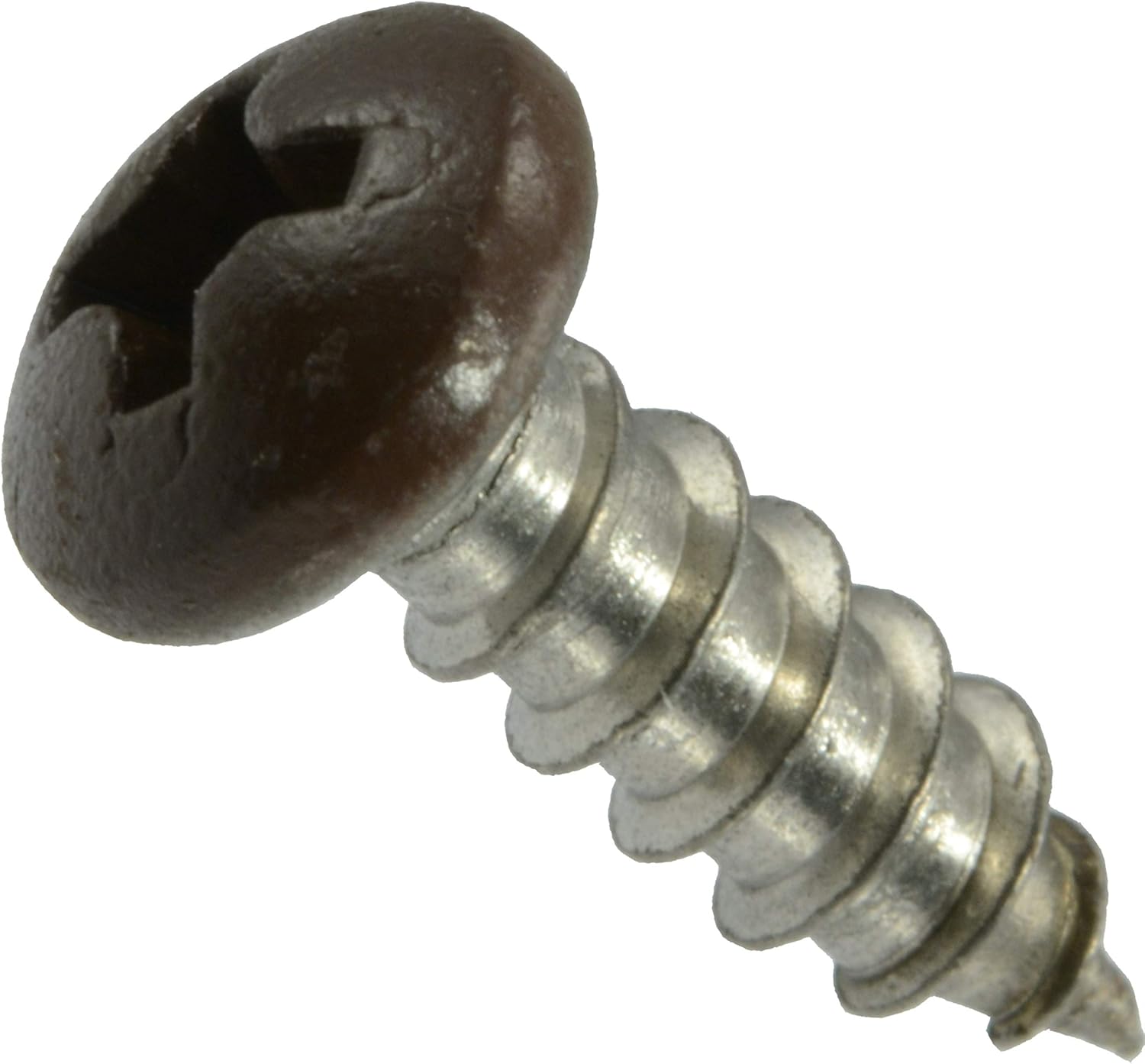 Brown Phillips Pan Sheet Metal Screws 8 x 12 100 Pieces