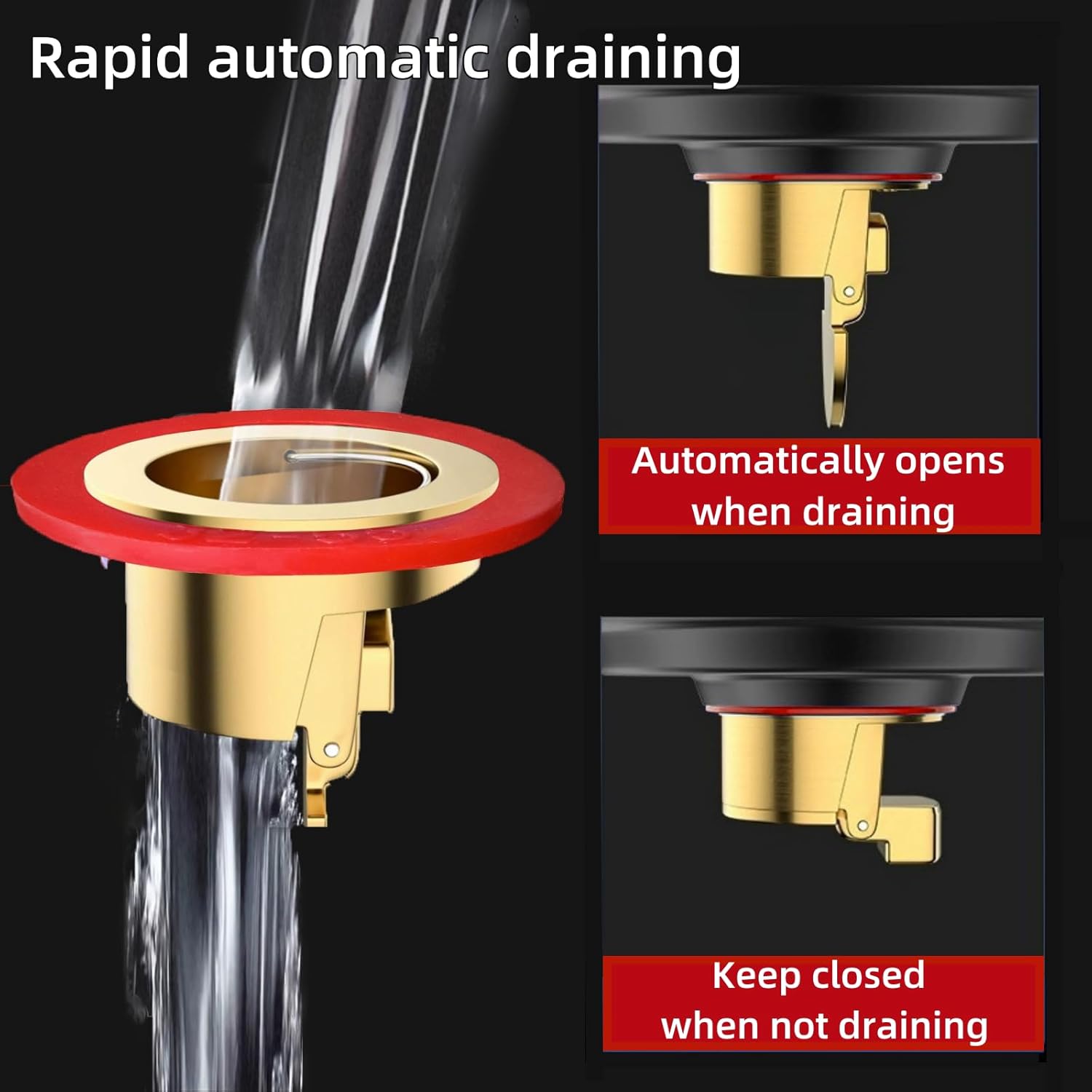 2Pcs COLDDD Universal Brass Floor Drain Core