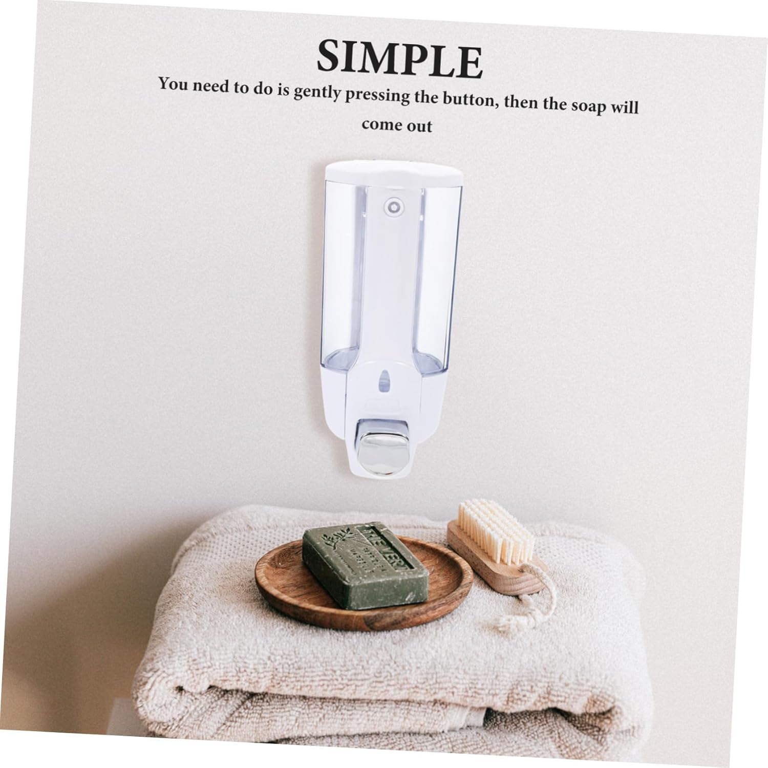 Wall Mounted Foaming Soap Dispenser with Non-Slip Button