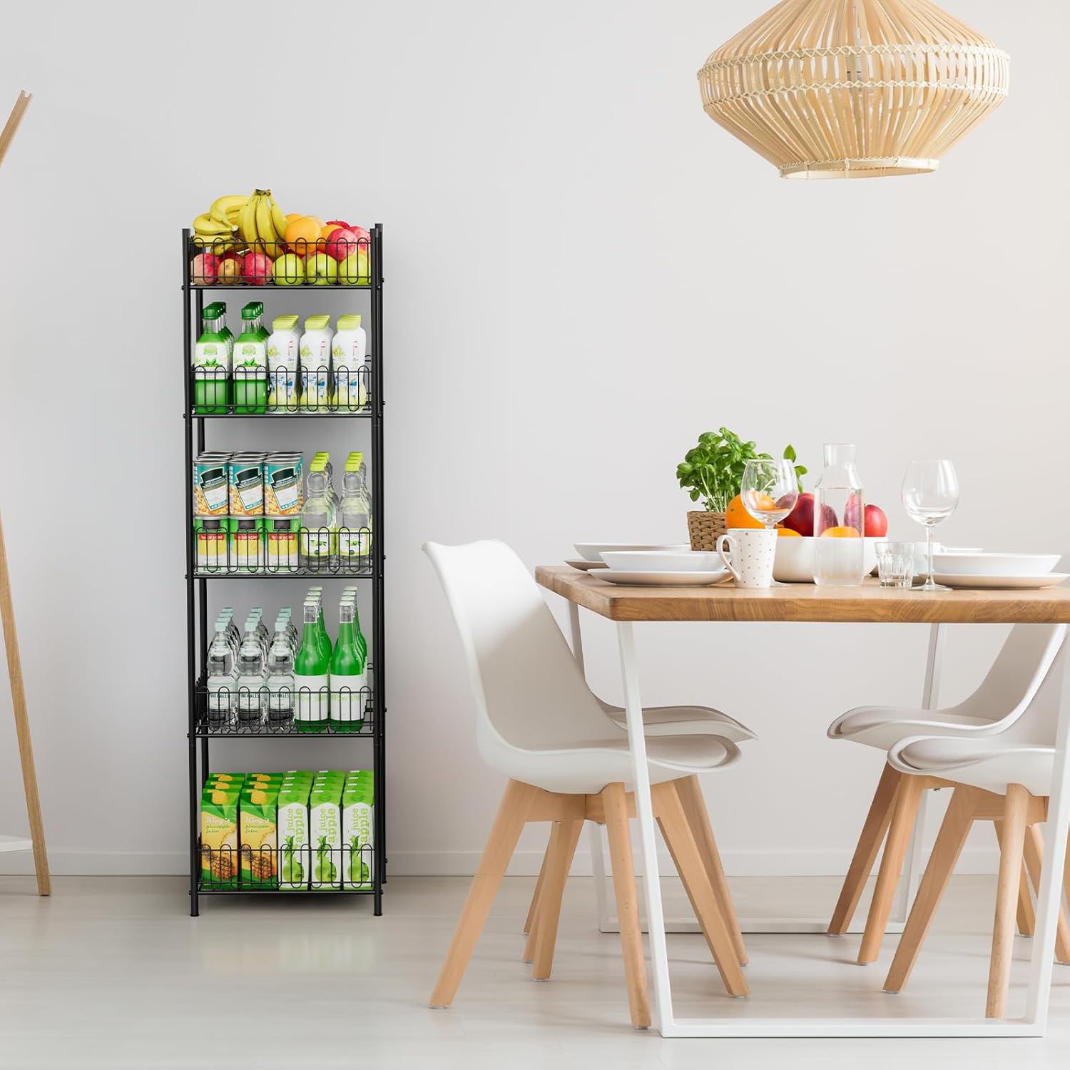 OYEAL 5 Tier Soda Can Organizer for Pantry Kitchen