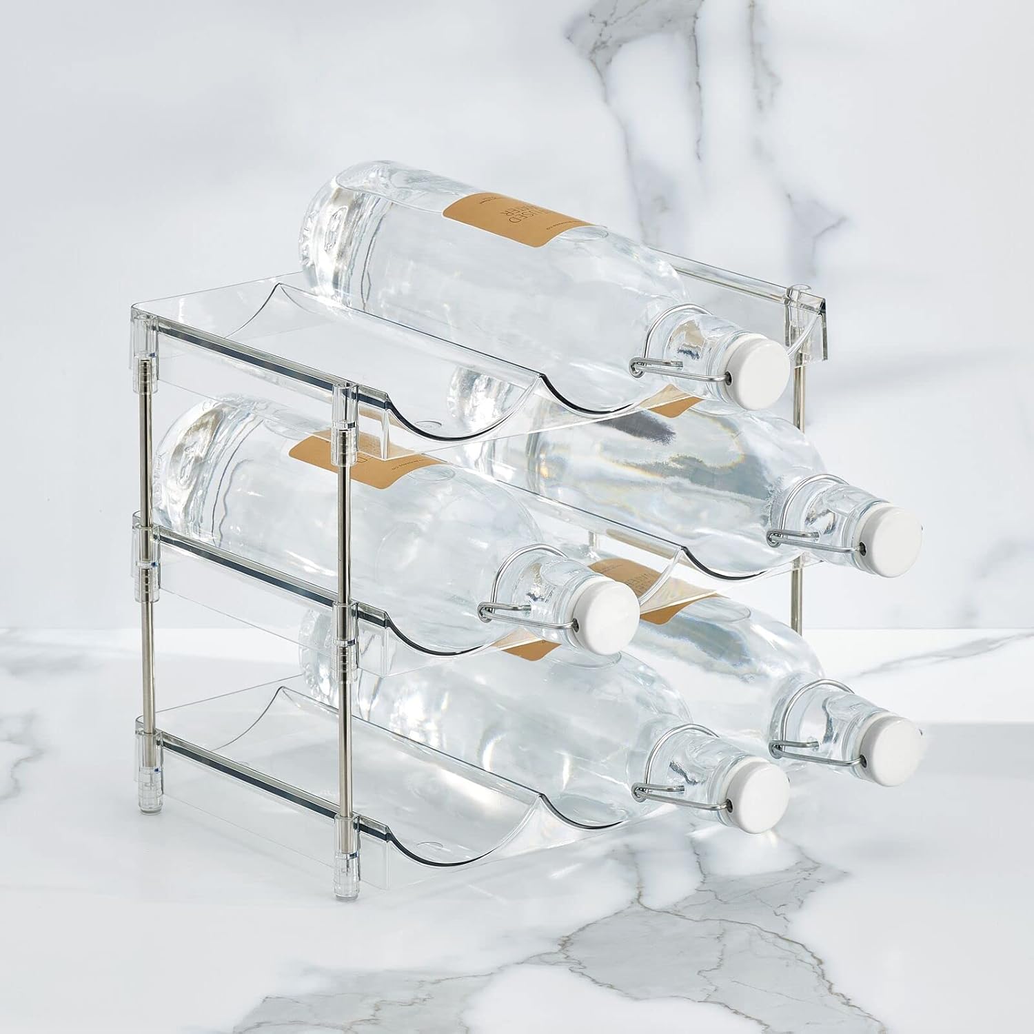 mDesign Nate Home 9-Bottle Beverage Organizer