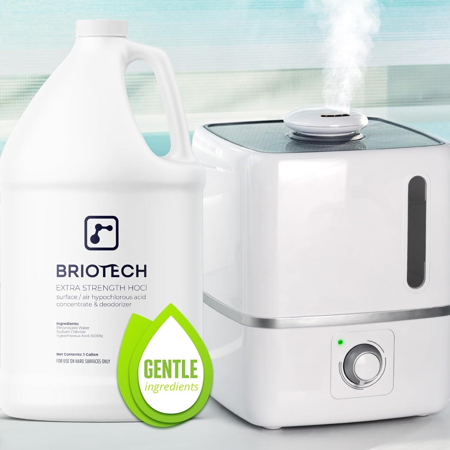 BRIOTECH SurfaceAir 500 - 32 fl oz Pure Hypochlorous 500 PPM Cleaner