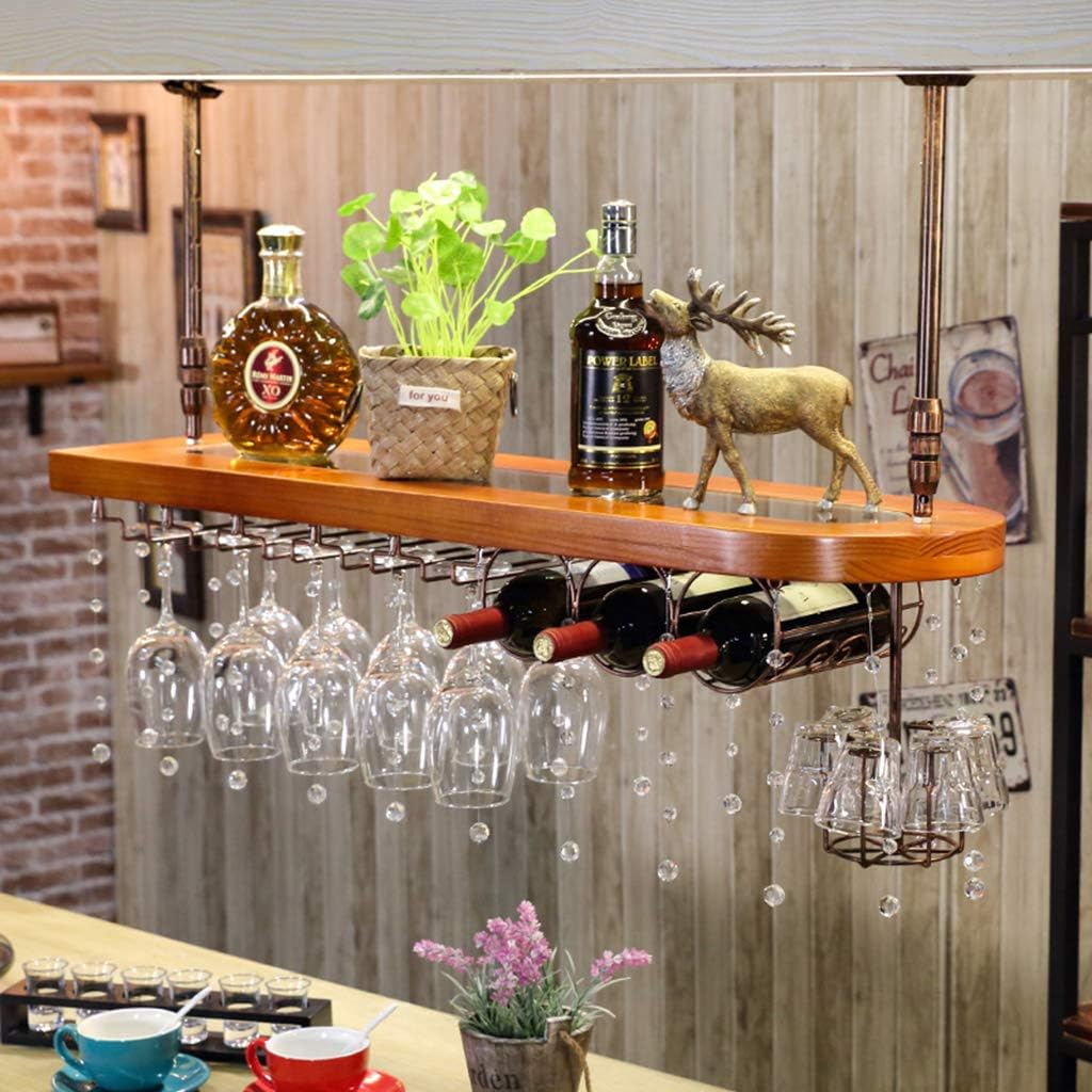 Ceiling Wine Rack Hanging Stemware Holder