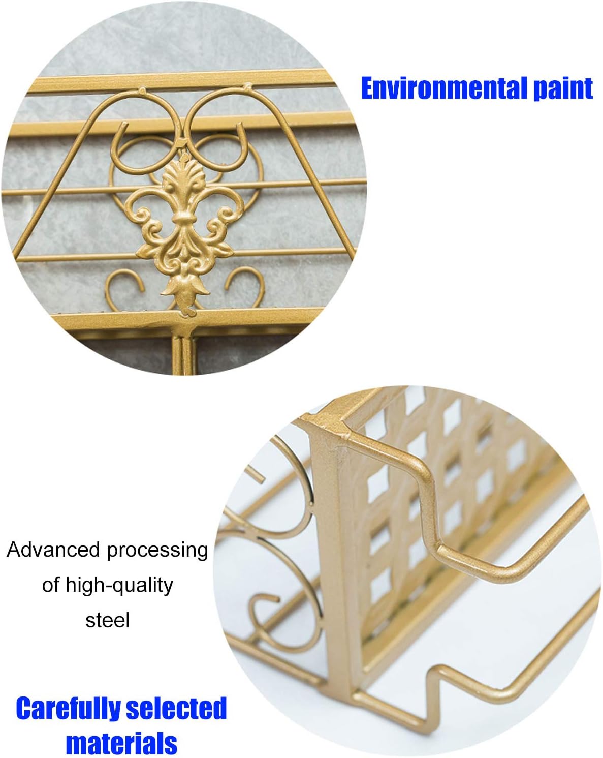 BOCbco Iron Art Wall-Mounted Wine Racks 25Cm10Cm 1