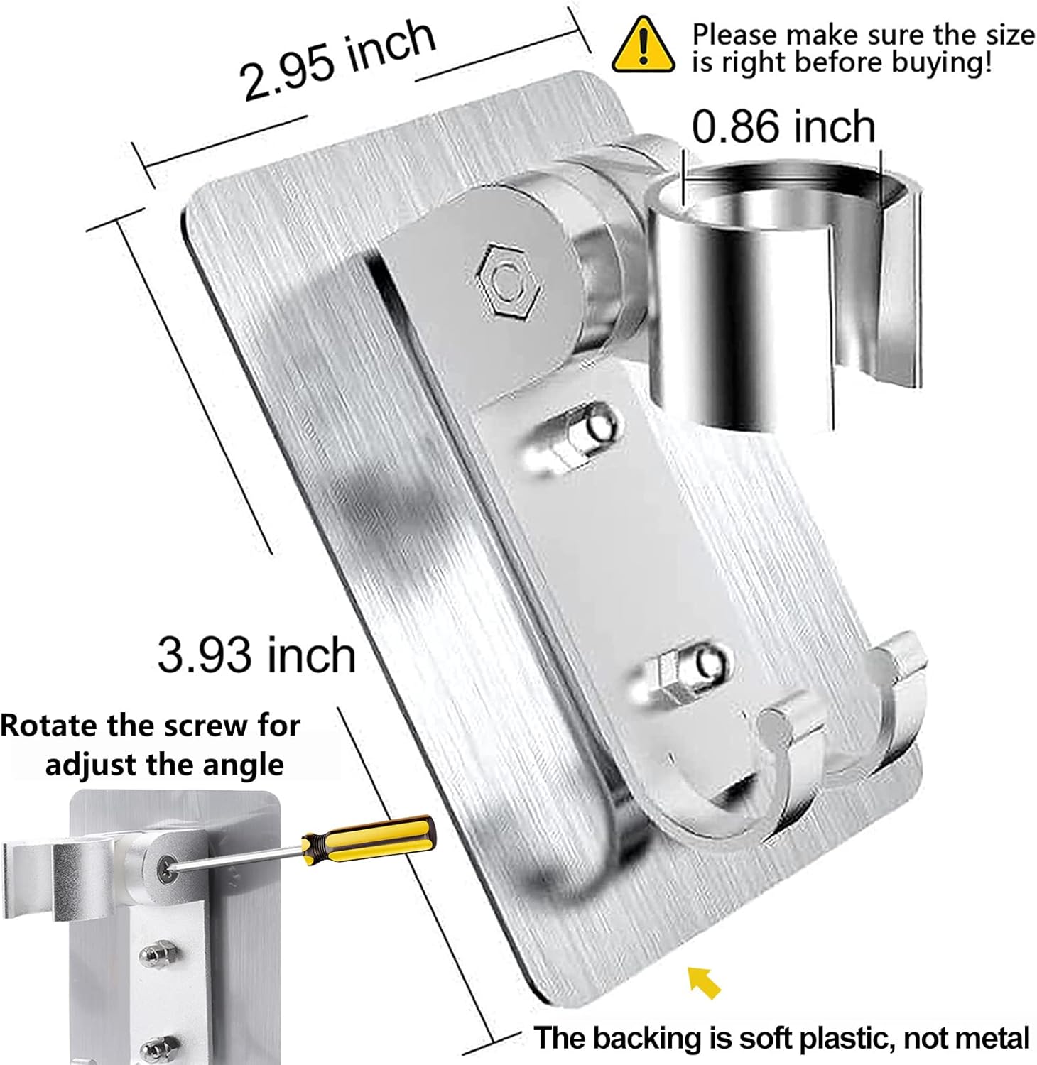 CACASO Strong Adhesive Shower Head Holder
