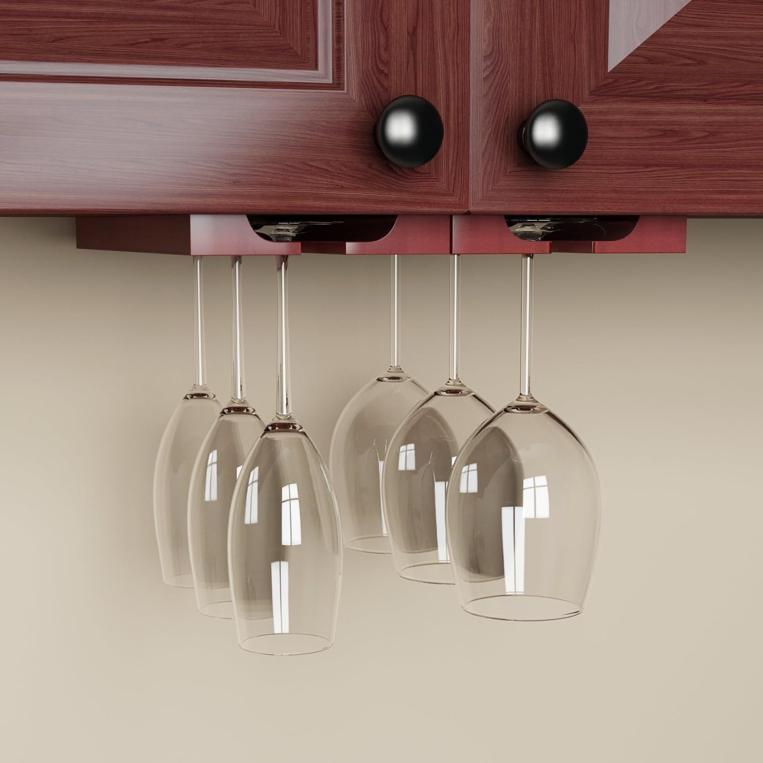 Rustic State Vigo 2 Sectional Wood Stemware Rack
