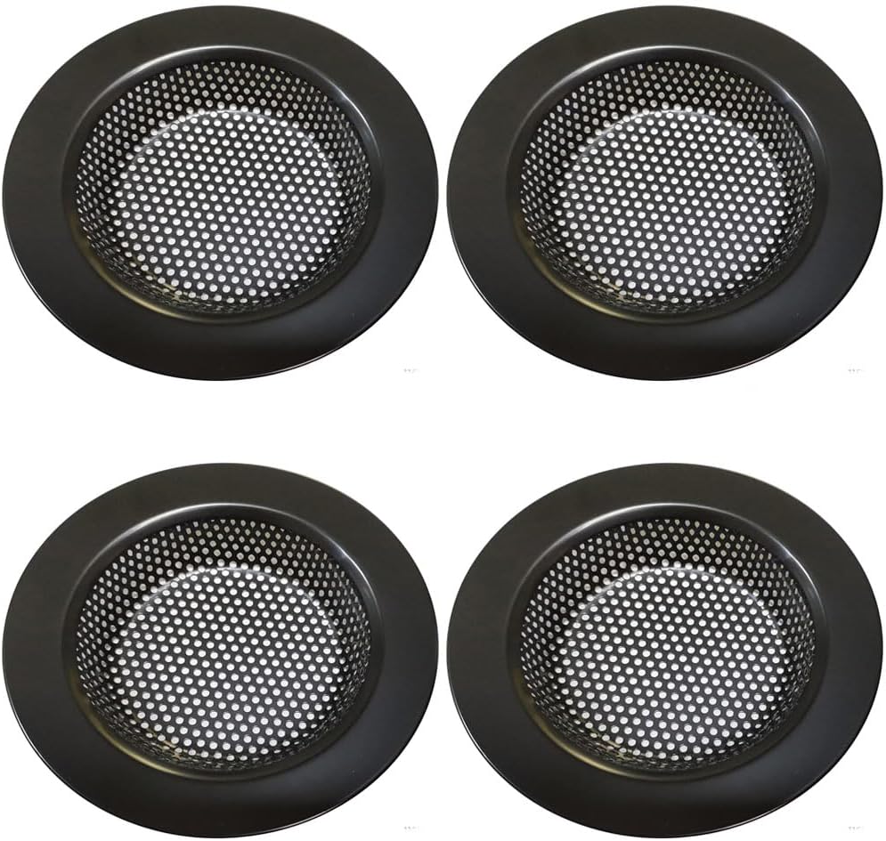 4PCS 304 Stainless Steel Drain Strainers with Black 27IN