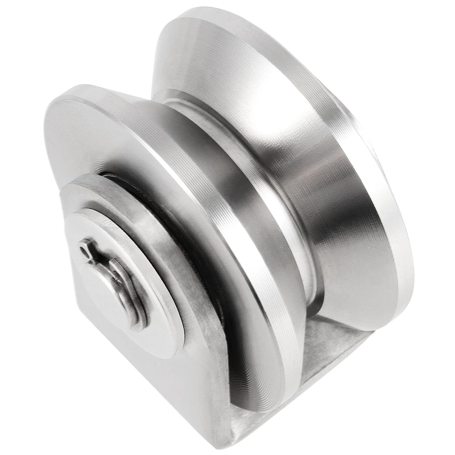 PINGEUI 2 Pack 3 Inch V Groove Caster with Bracket
