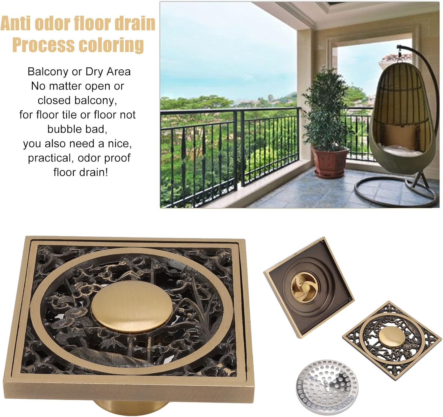 Fafeicy Floor Drain for Bathroom and Kitchen