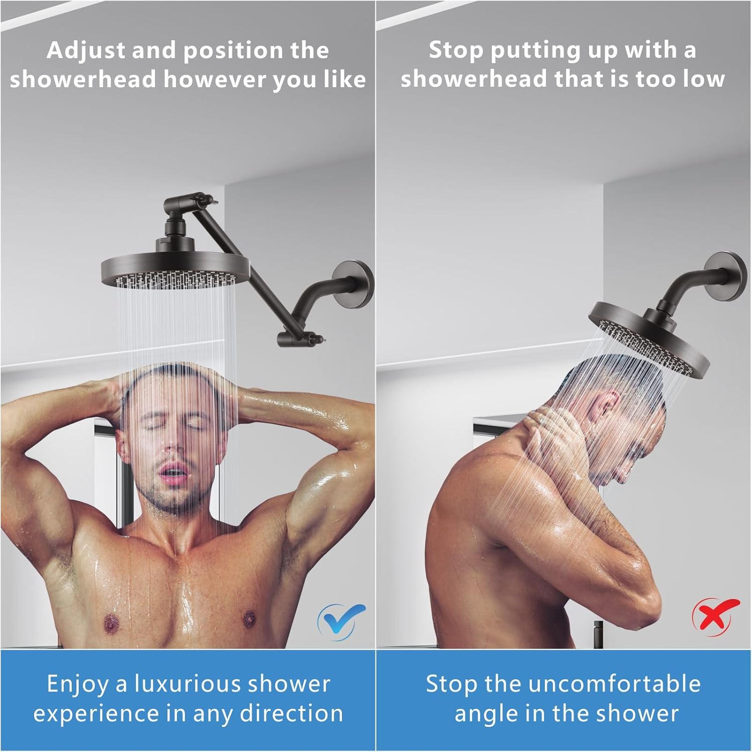 Nuodan 11 Solid Brass Shower Arm Extension