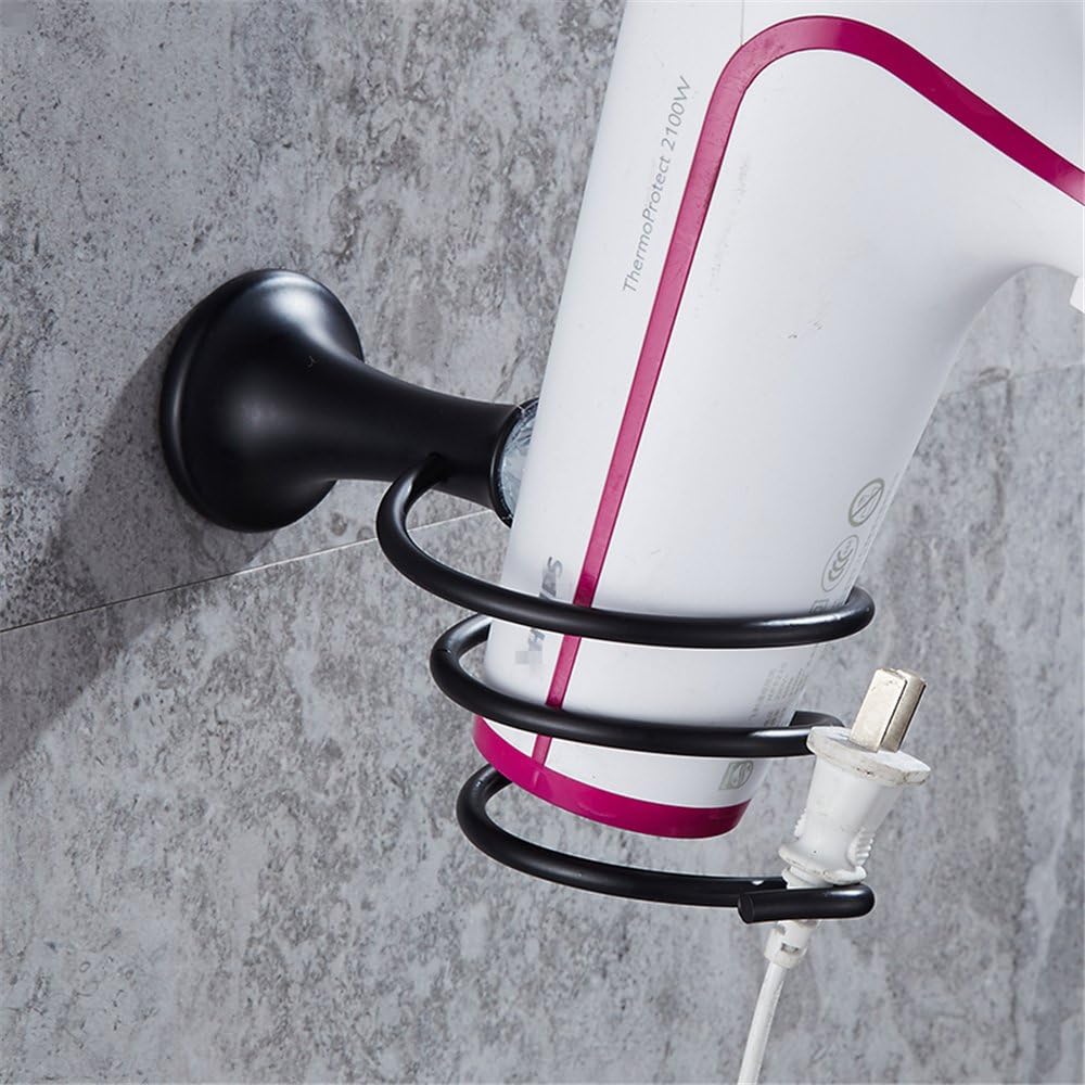 Black Alloy Crystal Bathroom Hand Dryer Holder DIY Mount
