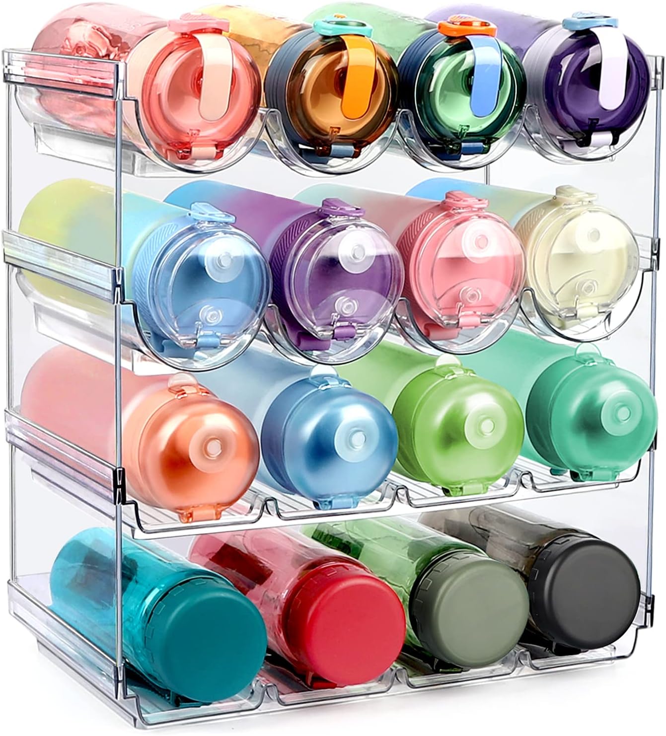 AKALOL 4-Pack Water Bottle Organizer for Cabinet