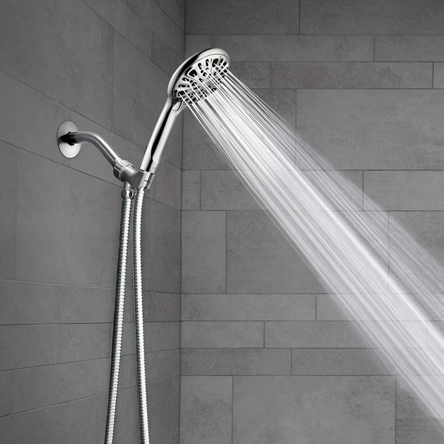 Eolax 8 Inch Chrome Shower Arm and Flange with Flange