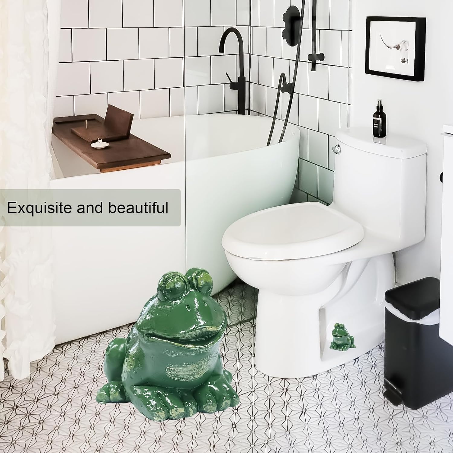 Frog Toilet Bolt Caps 2pcs Decorative Bathroom Accents