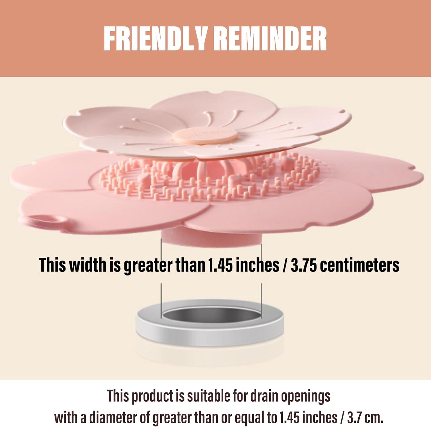 AYXX Anti-Odor Petal Hair Drain Catcher 4 Pack