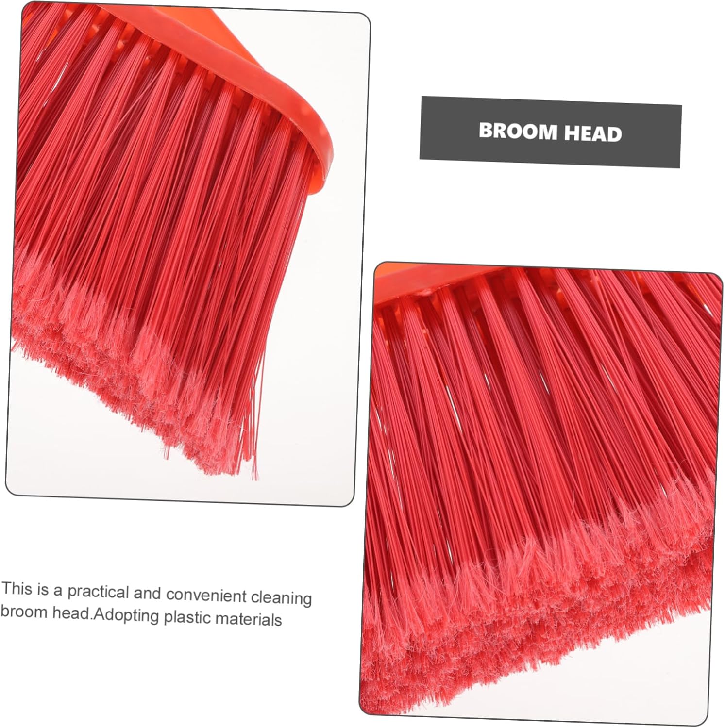 Minkissy Plastic Broom Replacement Head - Versatile Sweeper for Home Cleaning