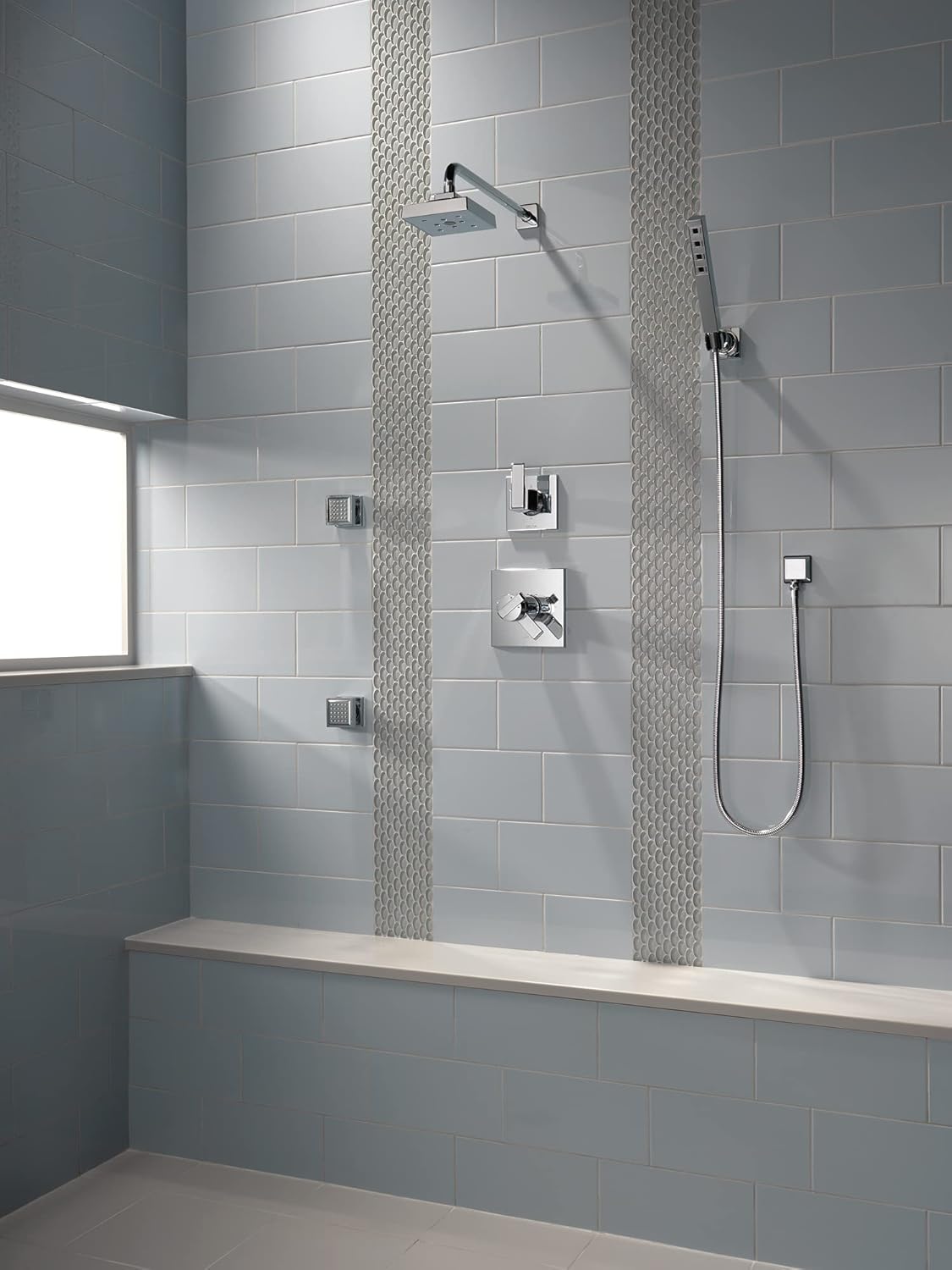 Delta H2Okinetic Raincan Shower Head SpotShield Stainless