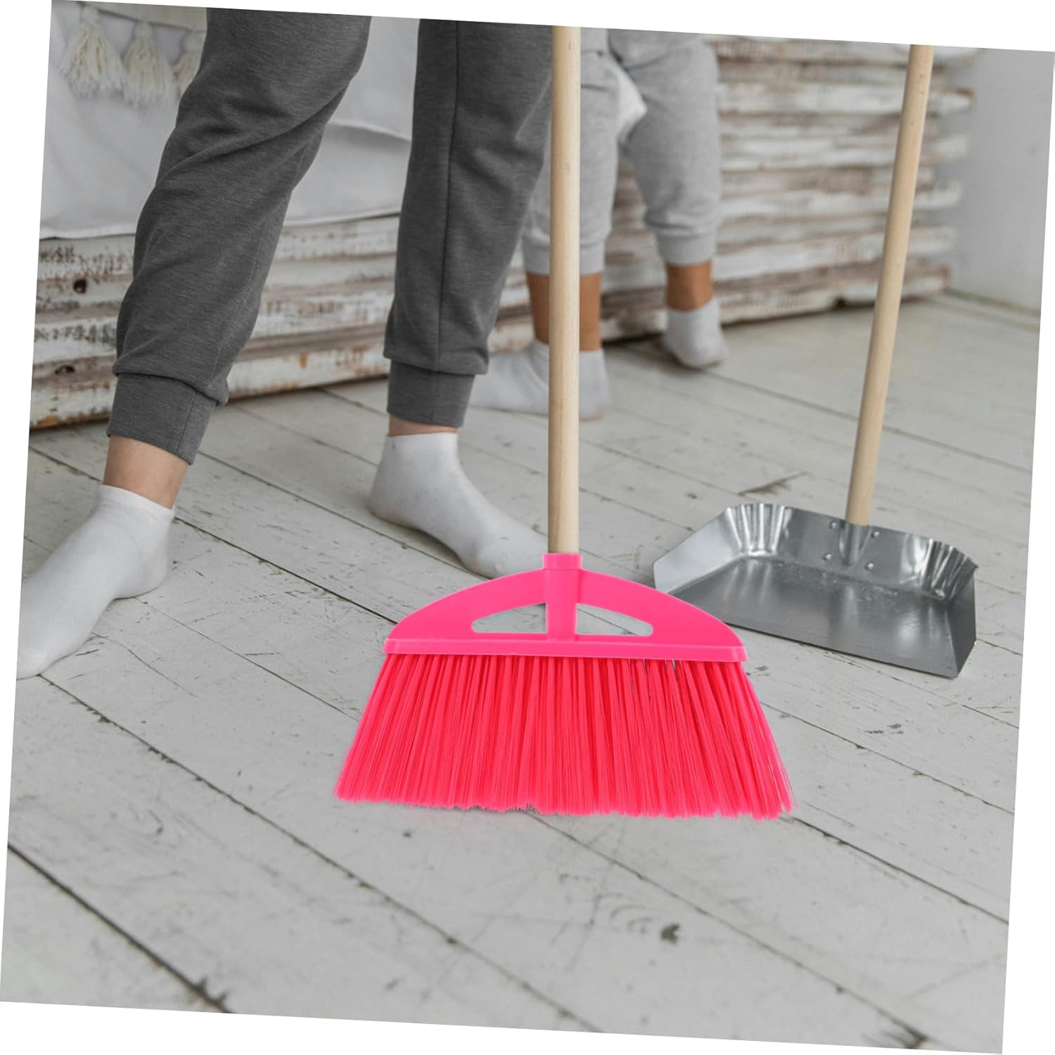 SHERCHPRY 2Pcs Flagged Plastic Broom Head Replacement