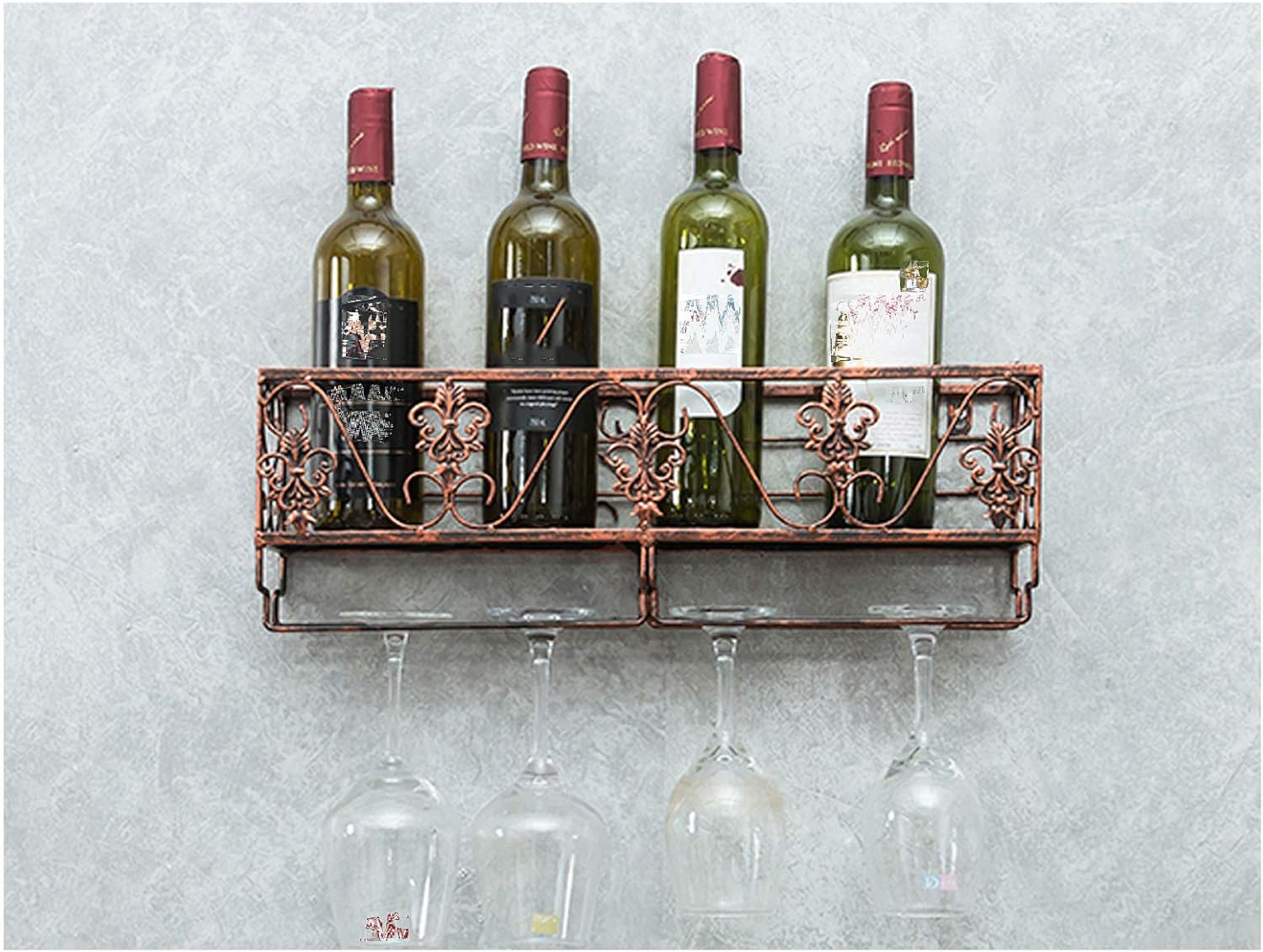 Iron Art Wall-Mounted Wine Racks 25Cm10Cm