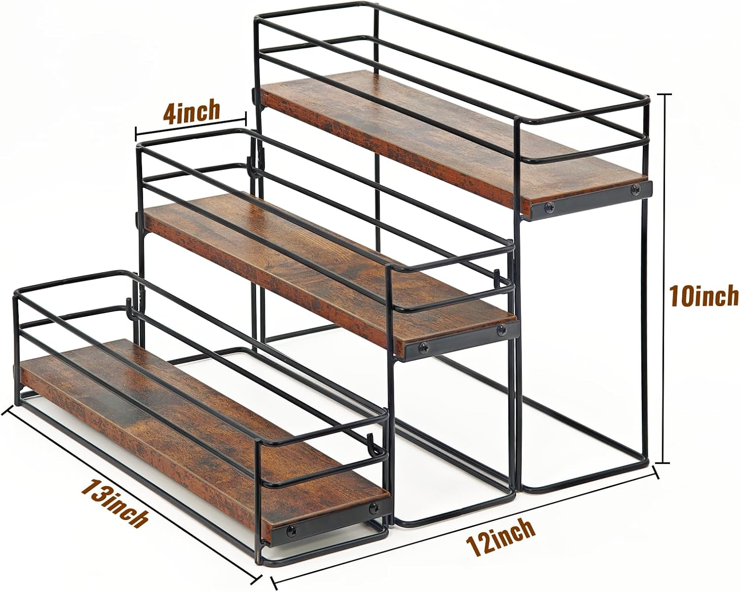 AUATRONNE 3 Tier Coffee Syrup Rack Organizer