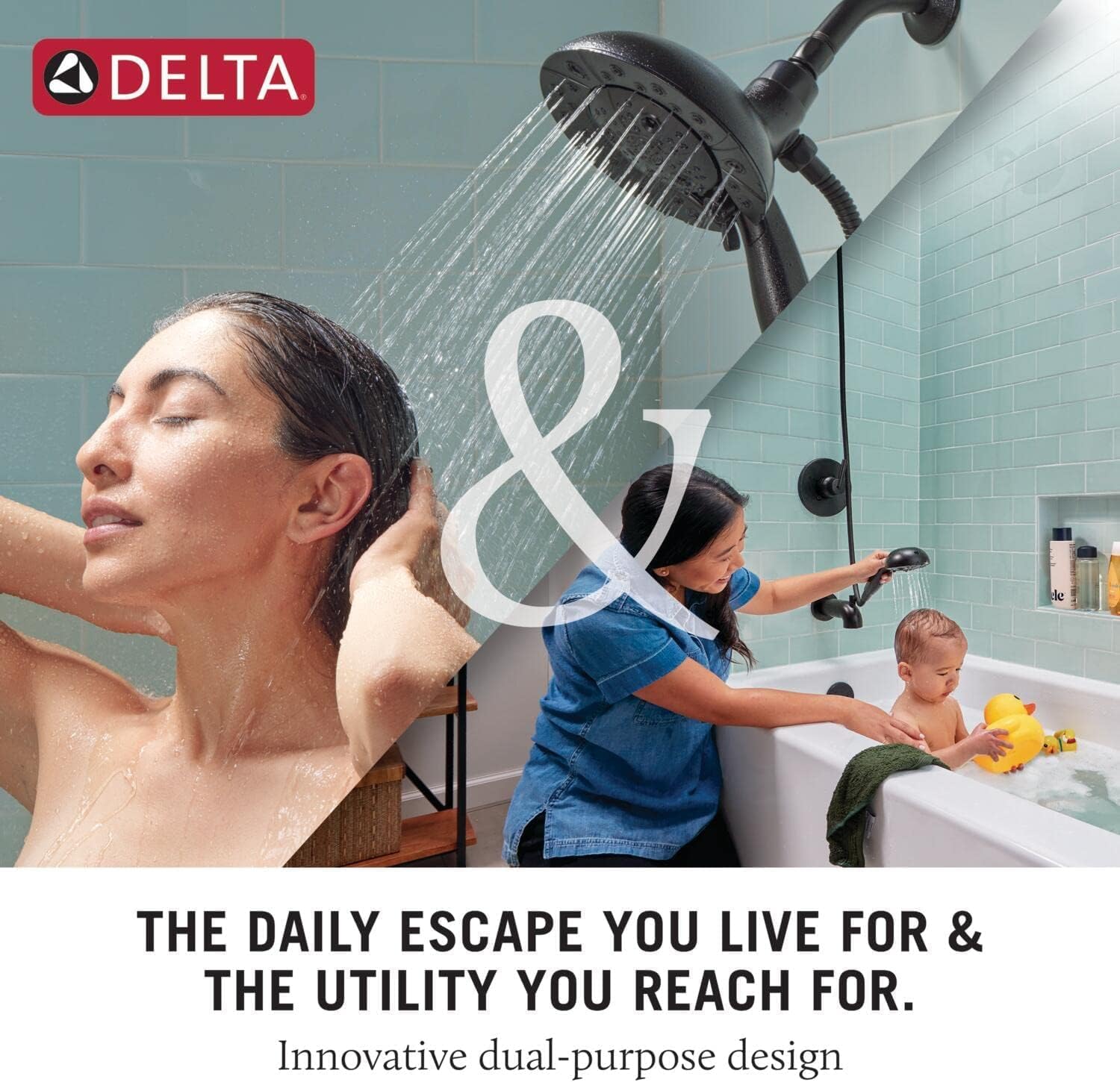 Delta In2ition 4 Setting 2-in-1 Handheld and Showerhead Chrome