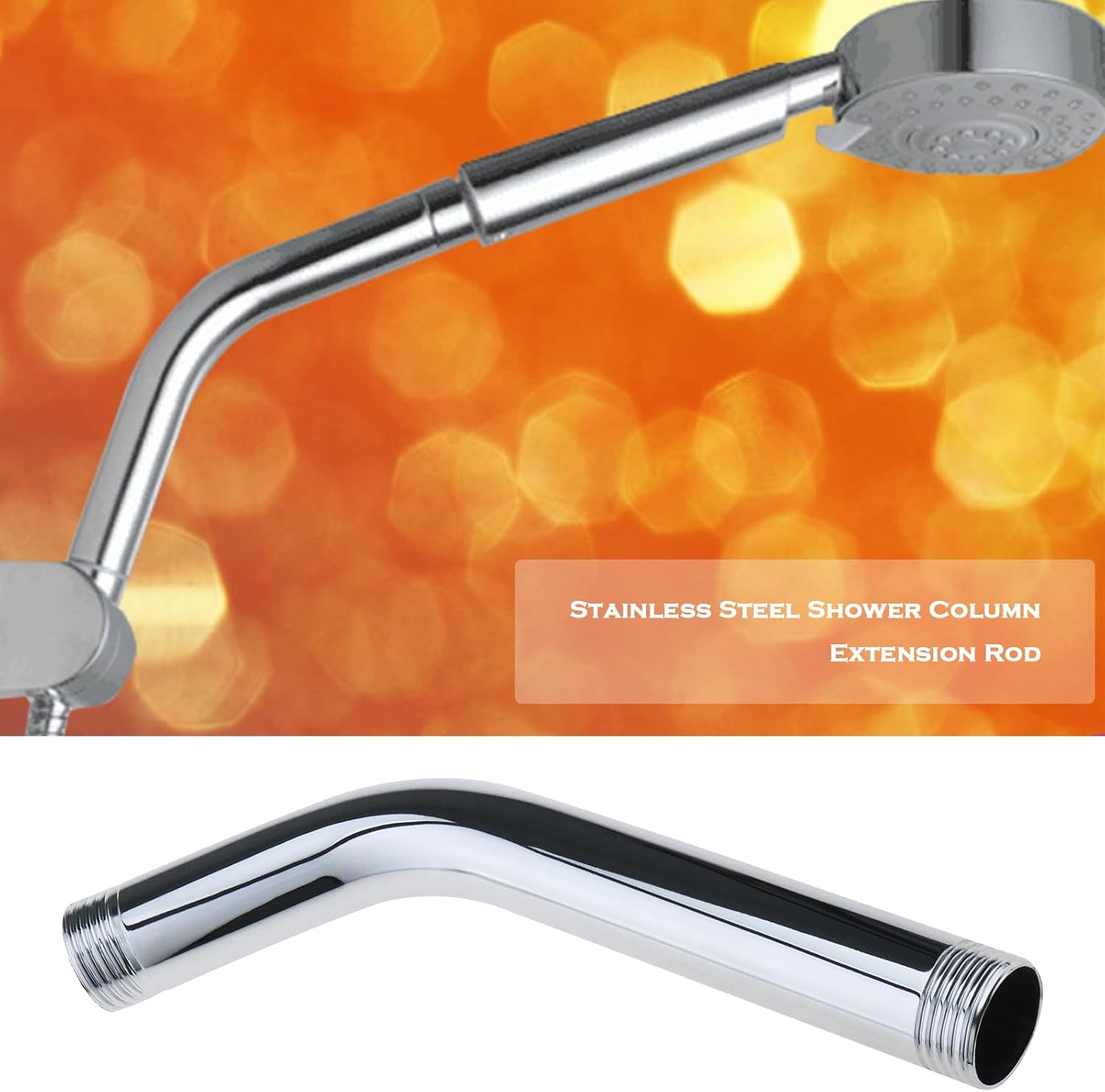 Universal G12 Shower Arm Extension with Elbow Adapter