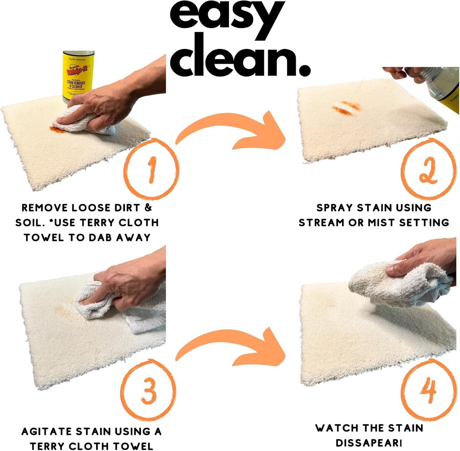 Whip-It Stain Remover and Concentrate Kit