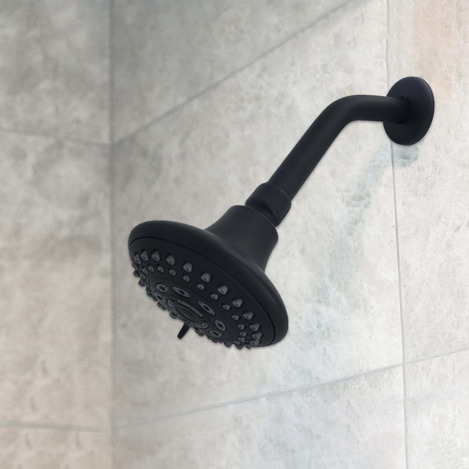 Danco 11095 Matte Black Shower Arm with Flange