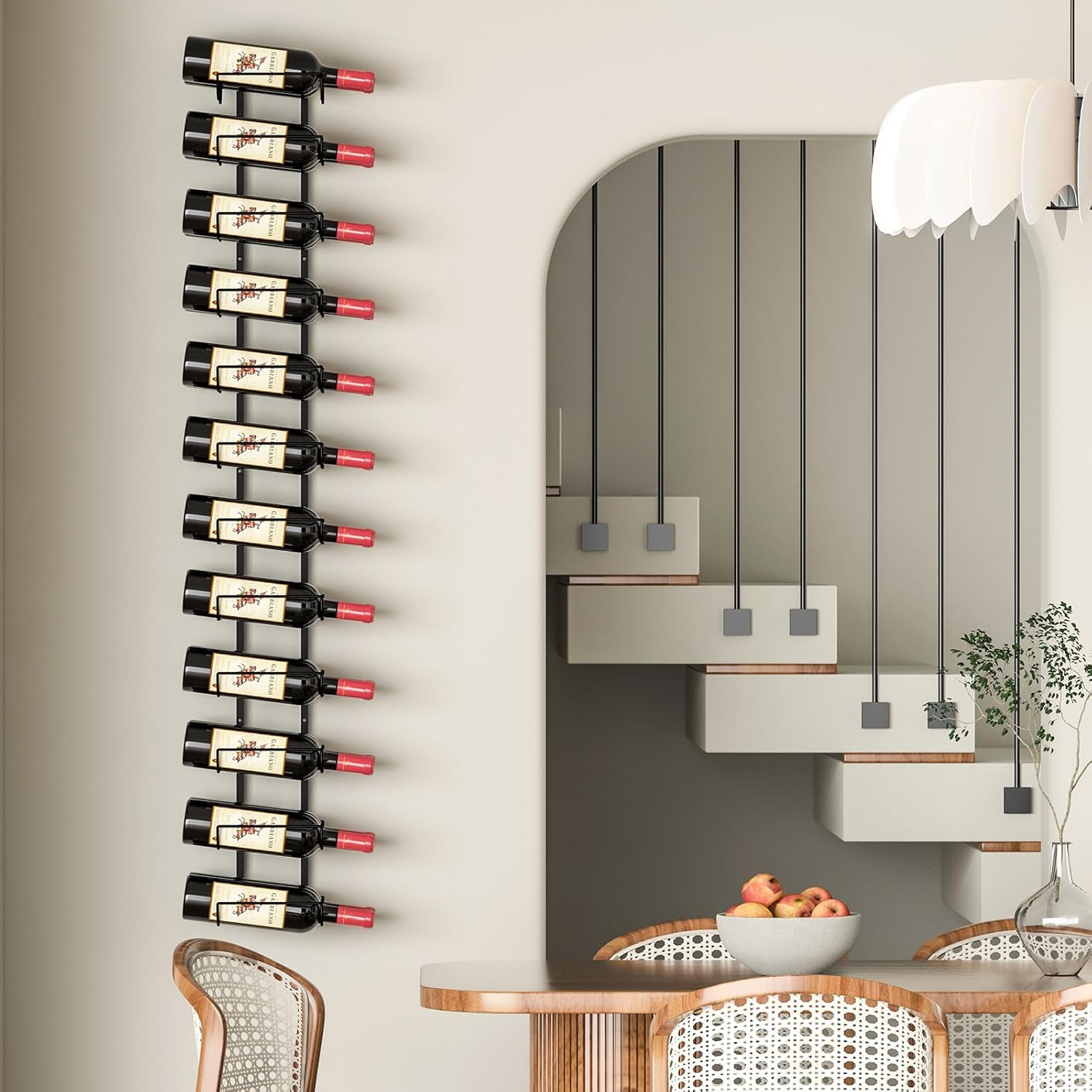 JKsmart 24 Bottle Wall Wine Rack with Arc Design