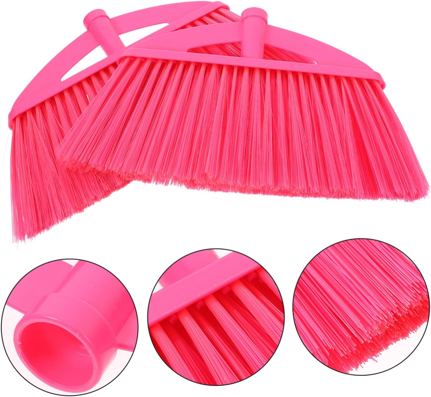 SHERCHPRY 2Pcs Flagged Plastic Broom Head Replacement