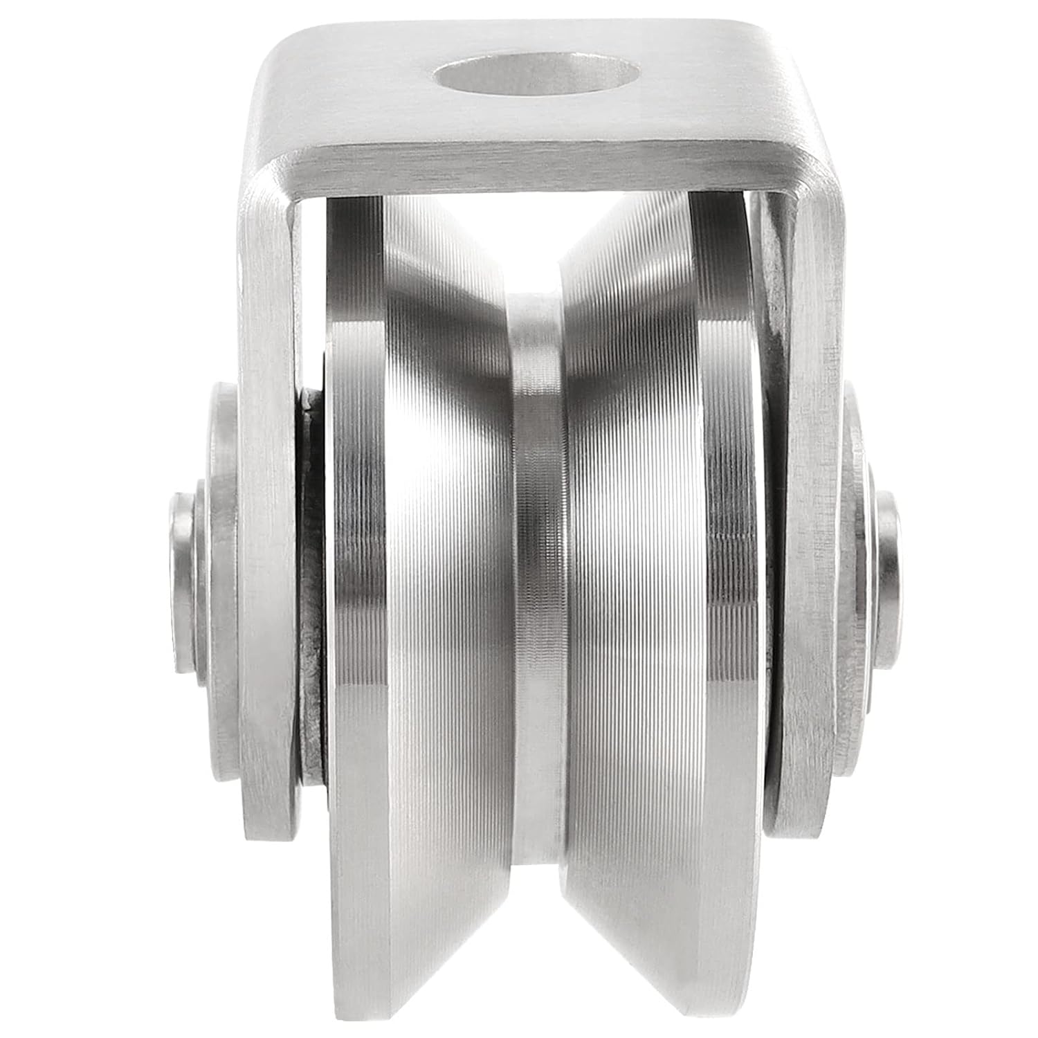 PINGEUI 2 Pack 3 Inch V Groove Caster with Bracket