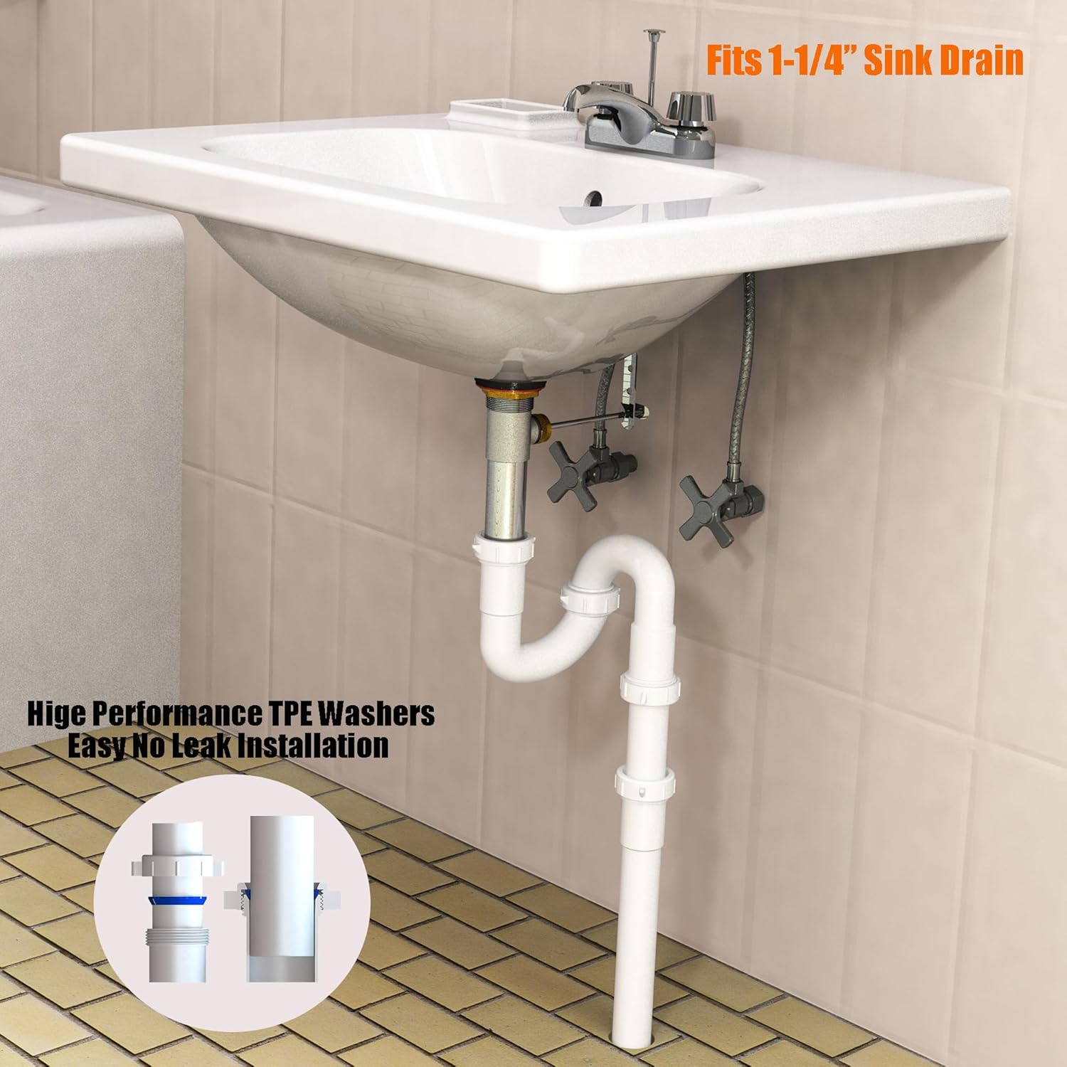 Variimage 1-14 Universal Sink Drain Repair Kit