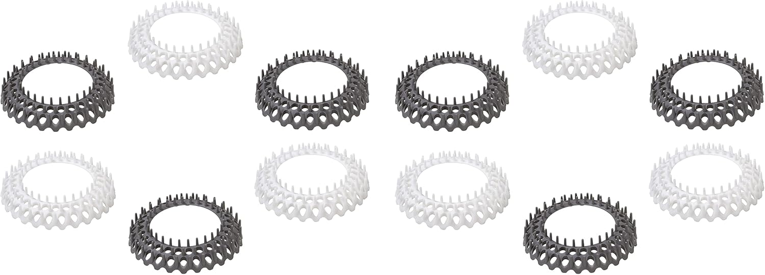 Evriholder Vanity Sink Drain Savers 37-Inch Gray White 12 Pack