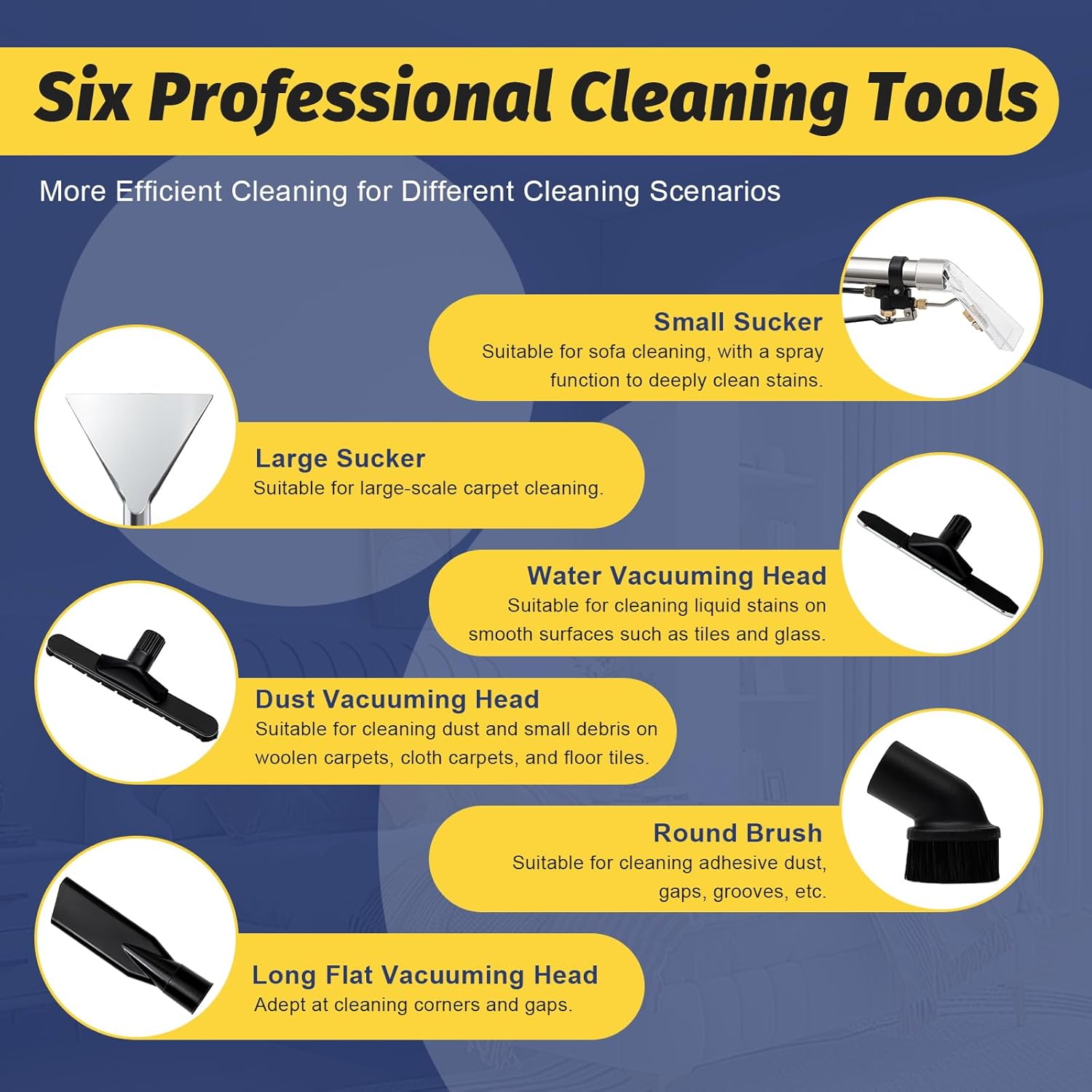 Commercial Carpet Cleaner 1000W 3 in 1 Wet Dry Portable
