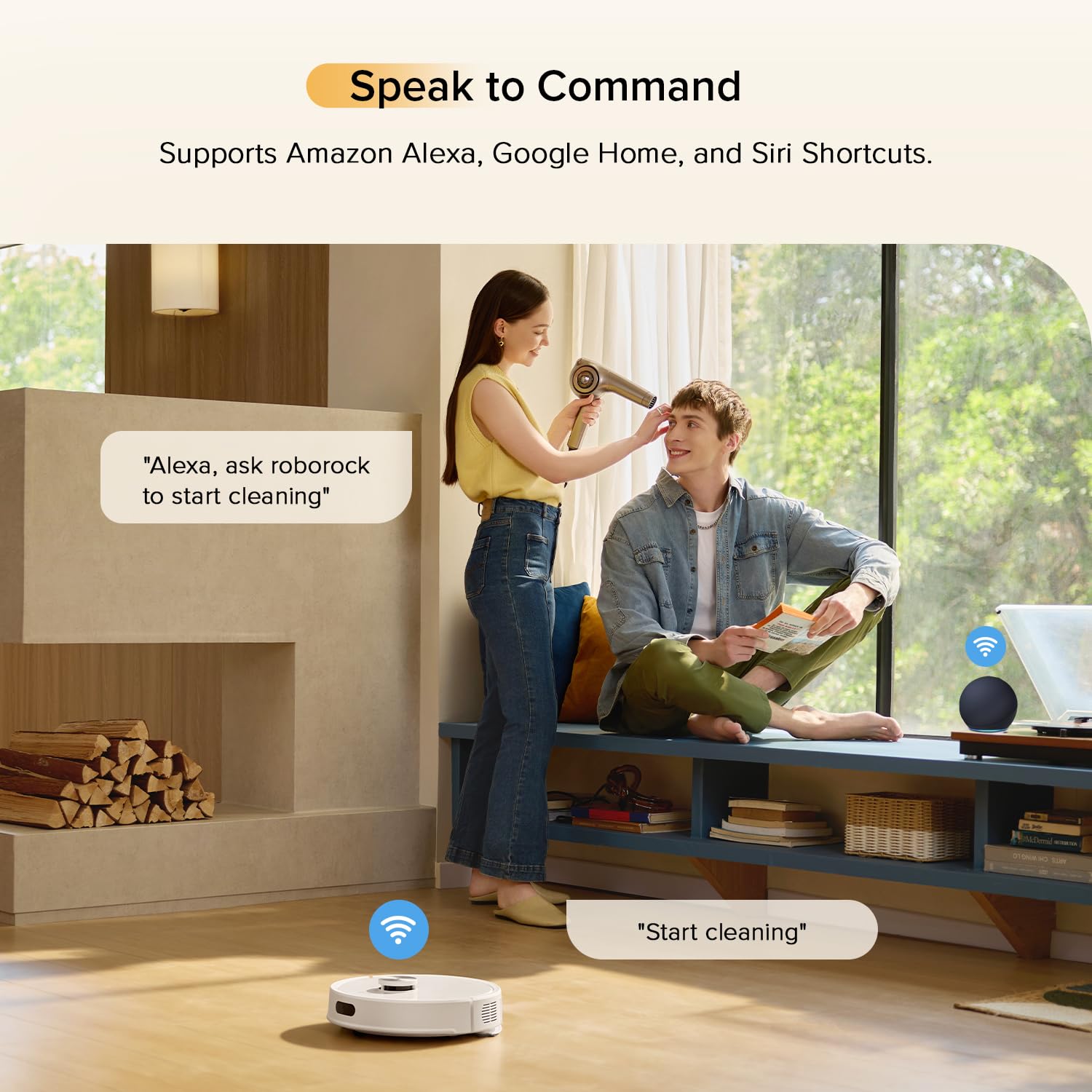 Roborock Q7 M5 Robotic Vacuum and Mop Combo White